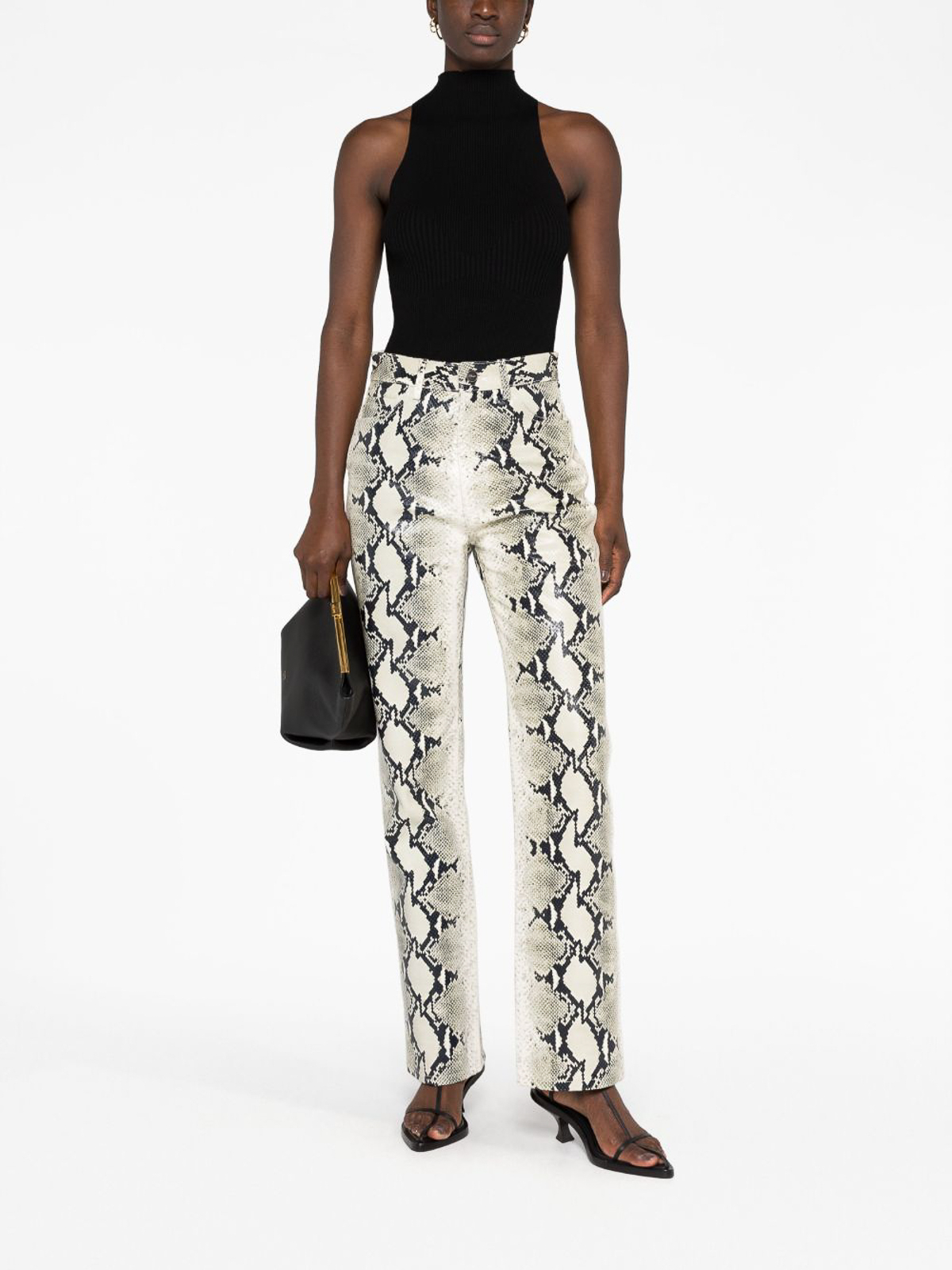 Khaite Danielle snake-print pants Khaite