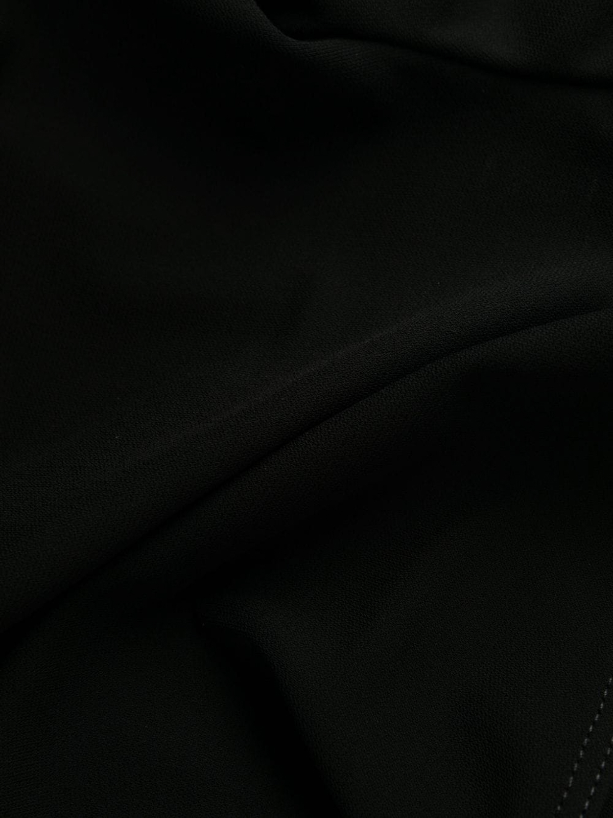 Shop Mugler One-shoulder Viscose Blend Bodysuit In Negro