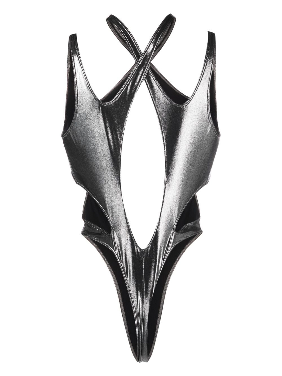 Mugler Cut-out one-piece swimsuit - Silver|23S5BW00028561995