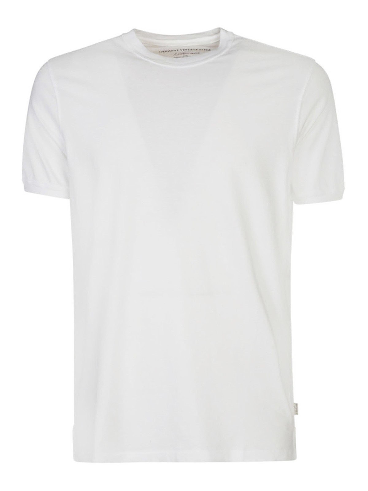Original Vintage Style Cotton Piquet T-shirt In White