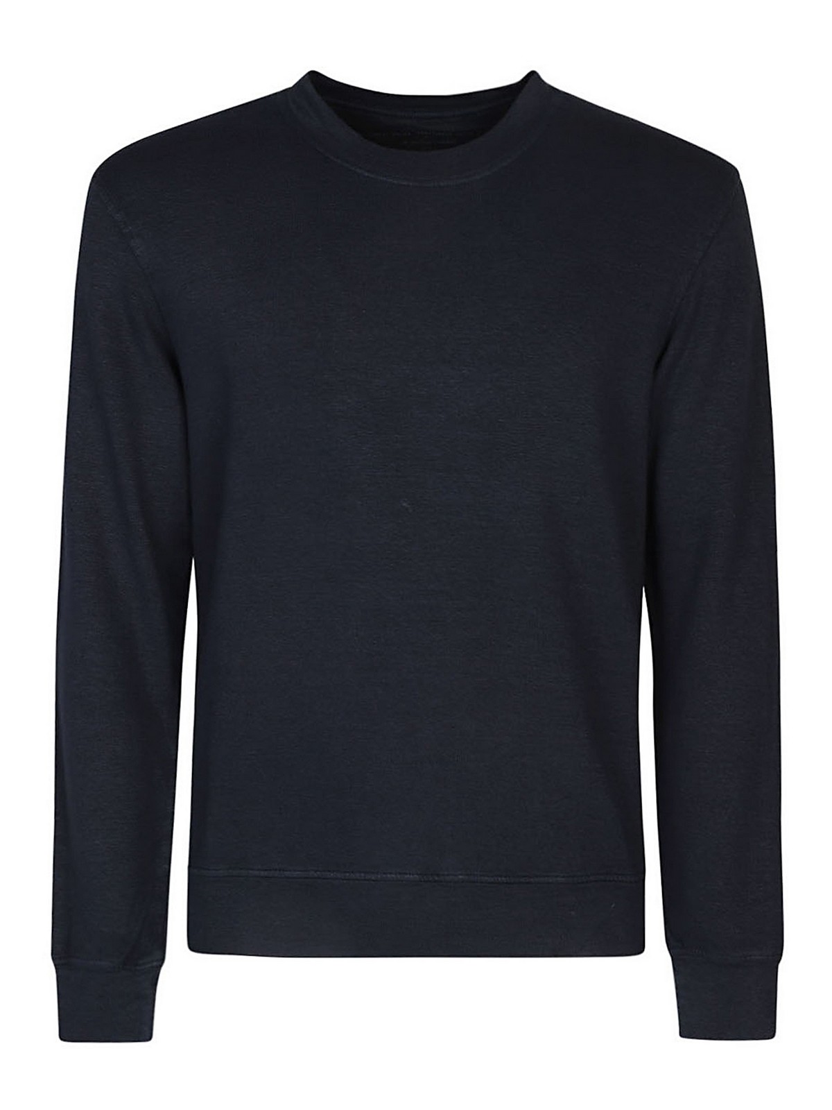 Original Vintage Style Cotton Blend Linen Sweatshirt In Blue