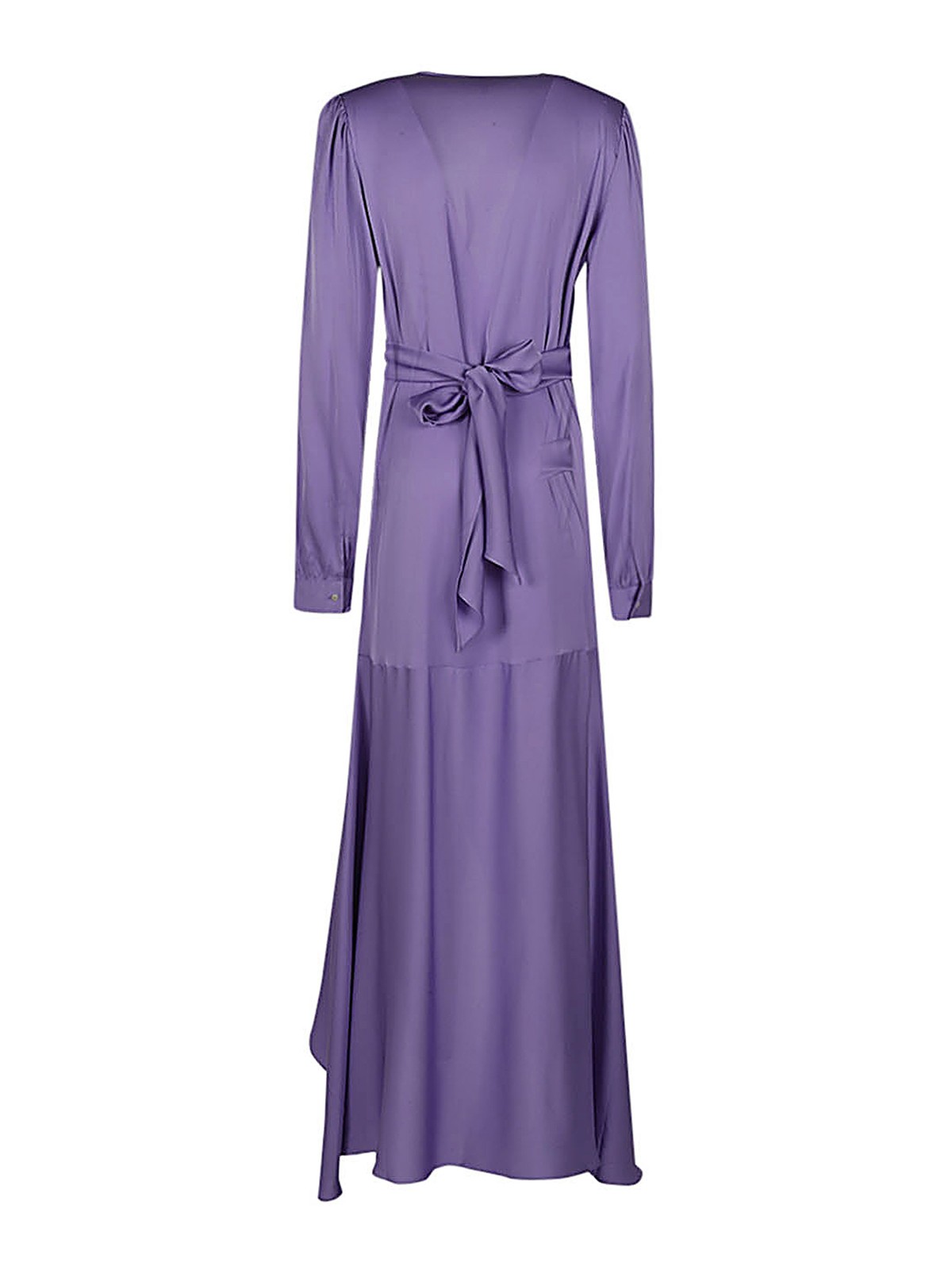 Shop Silk95five Long Silk Dress In Metallic