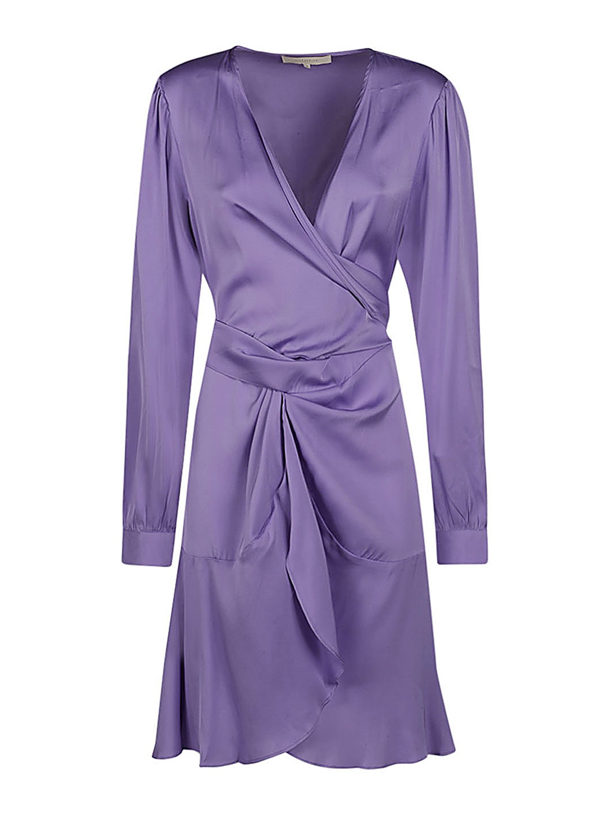 Silk95five Short Silk Dress In Violet