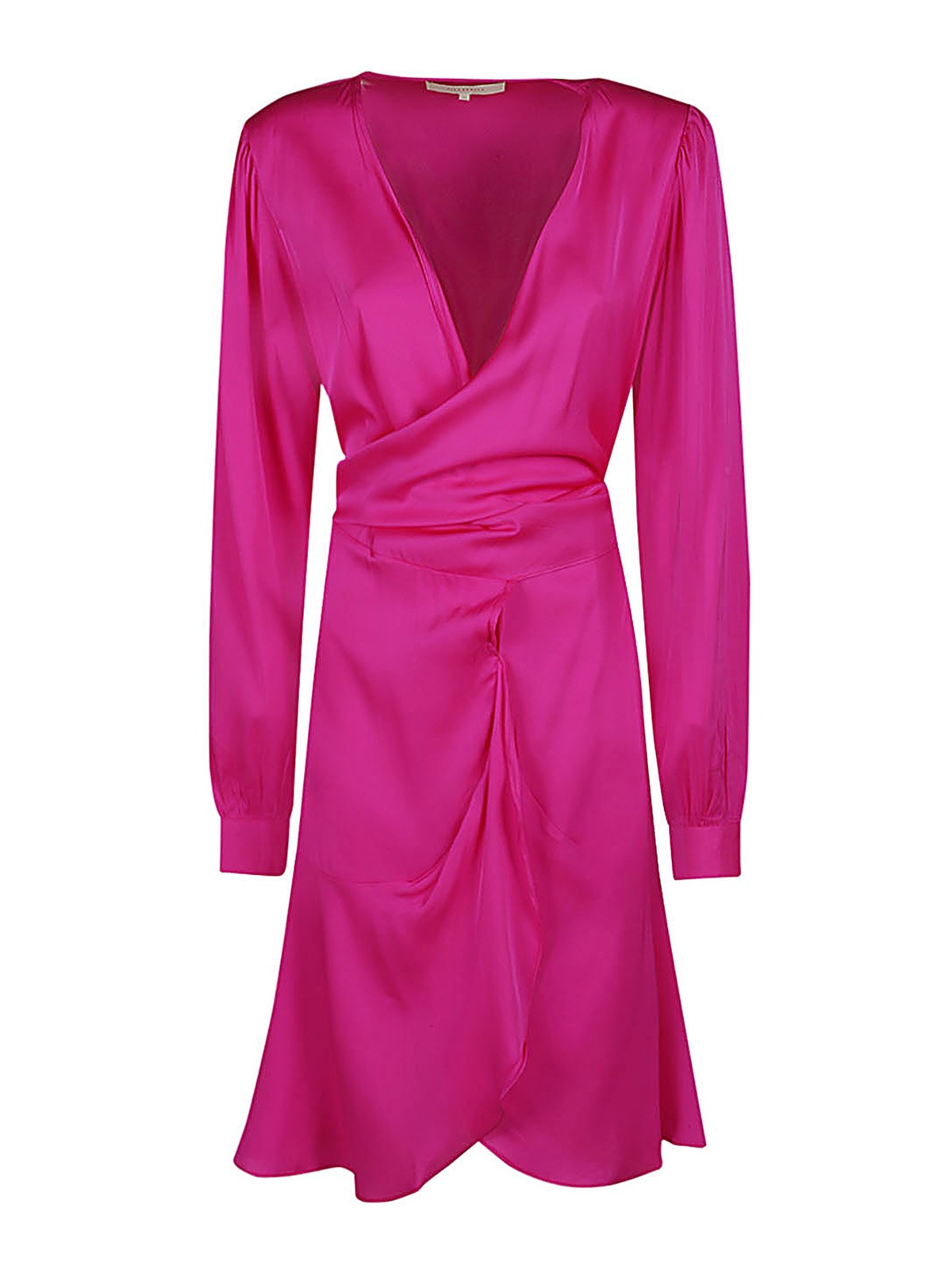 Silk95five Short Silk Dress In Multicolour