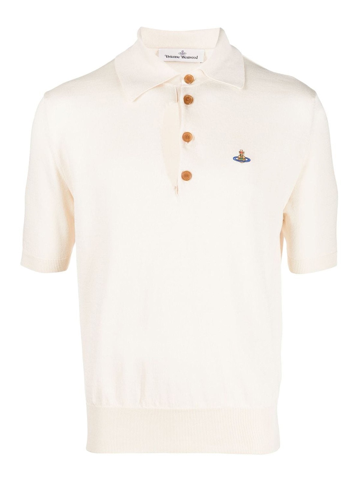 Vivienne Westwood Logo Polo Shirt In White
