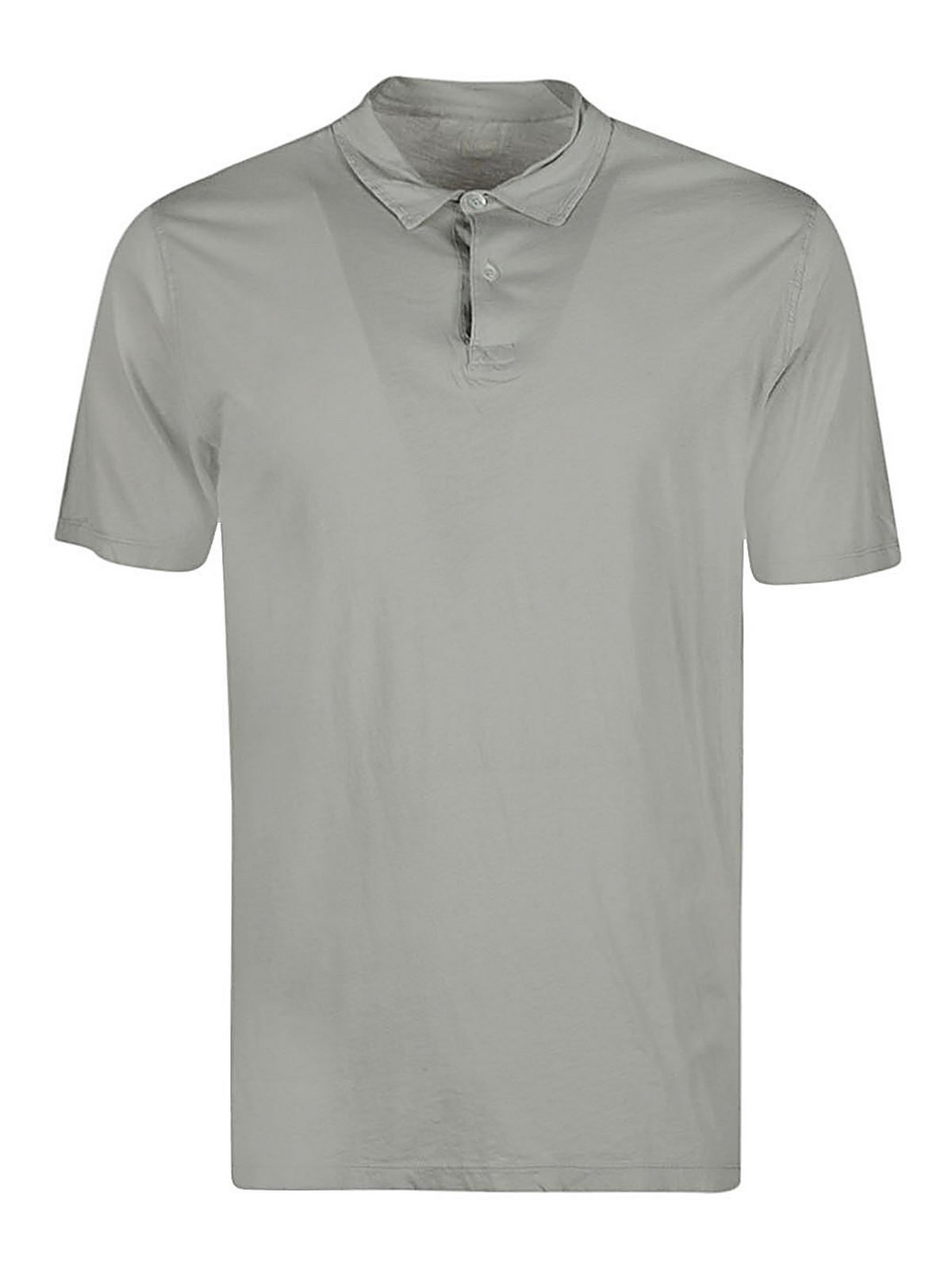 Hartford Cotton Polo Shirt In Grey