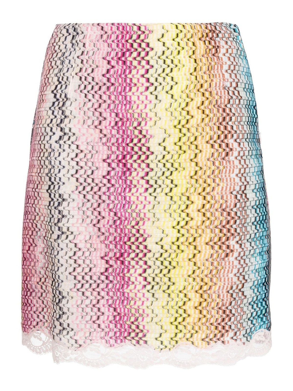 Missoni Zig-zag Motif Mini Skirt In Multicolour