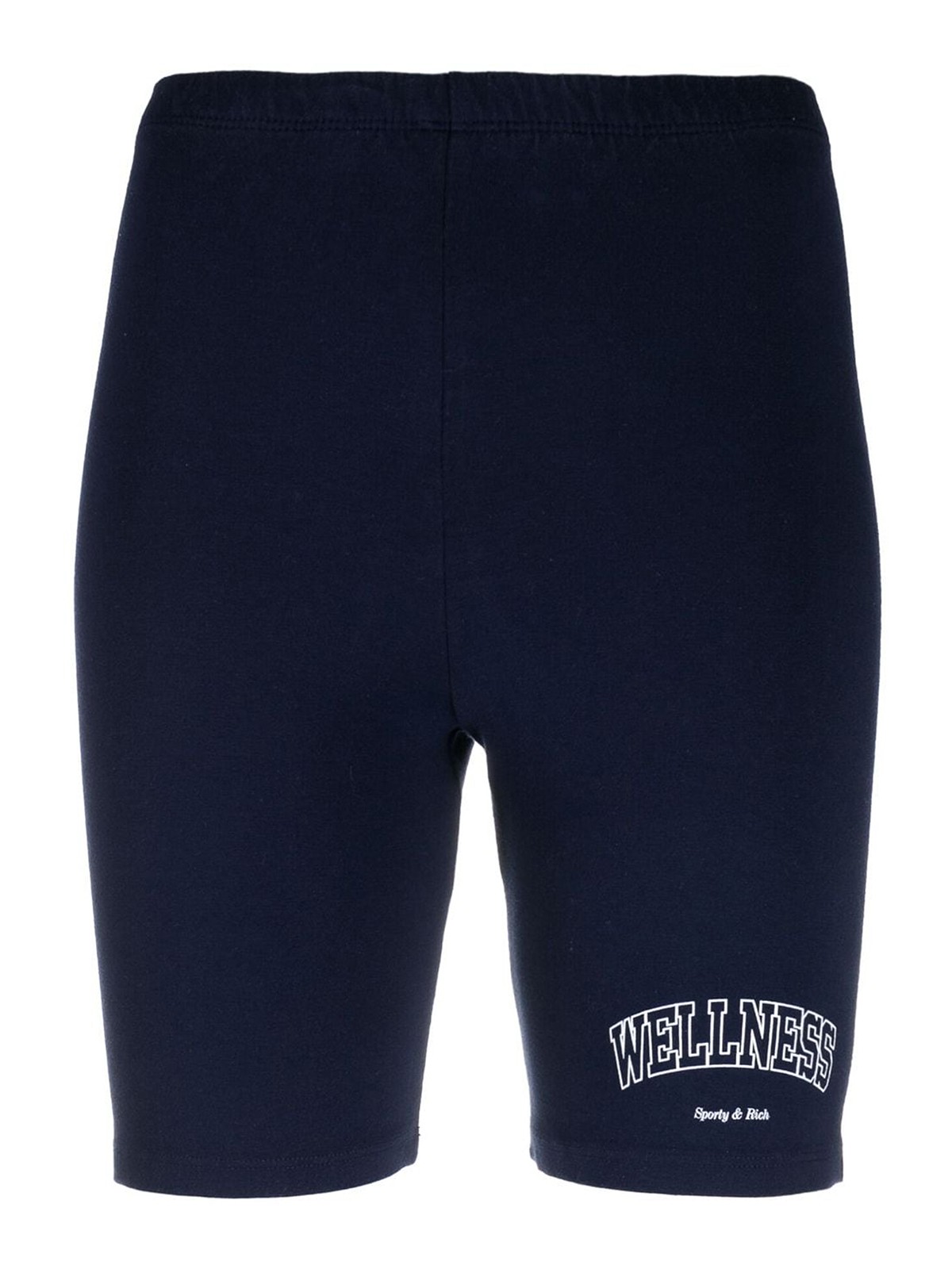 Sporty And Rich Wellness Cotton Biker Shorts In Blue