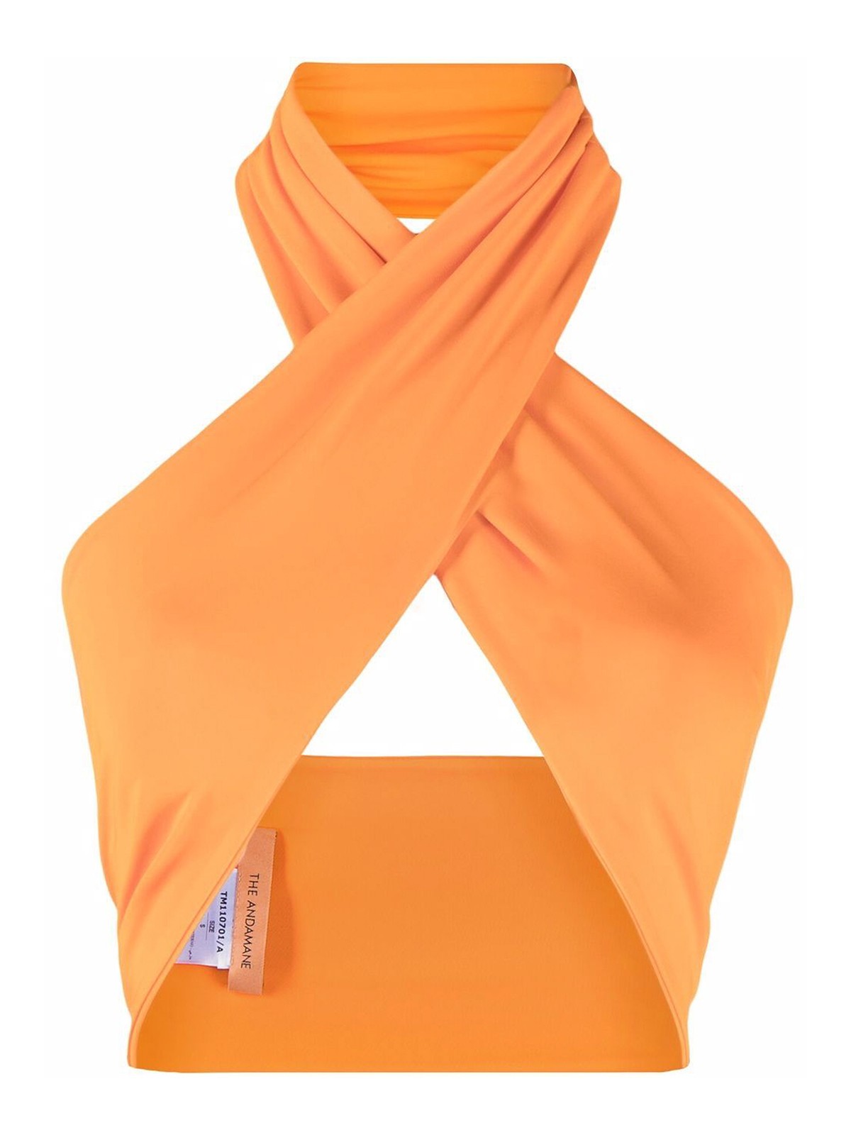 The Andamane Halter Neck Top In Orange