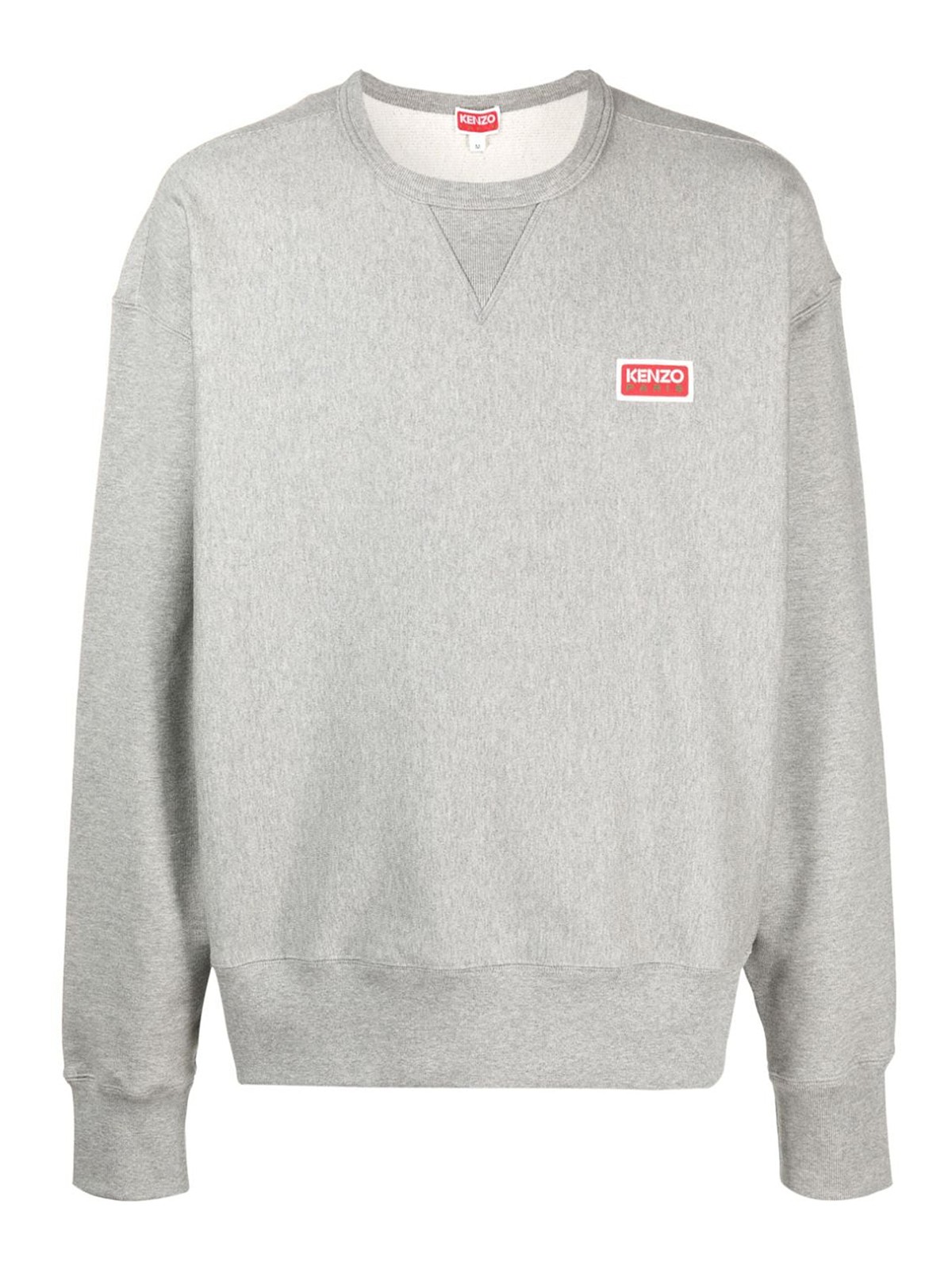 Shop Kenzo Paris Cotton Sweatshirt In Grey
