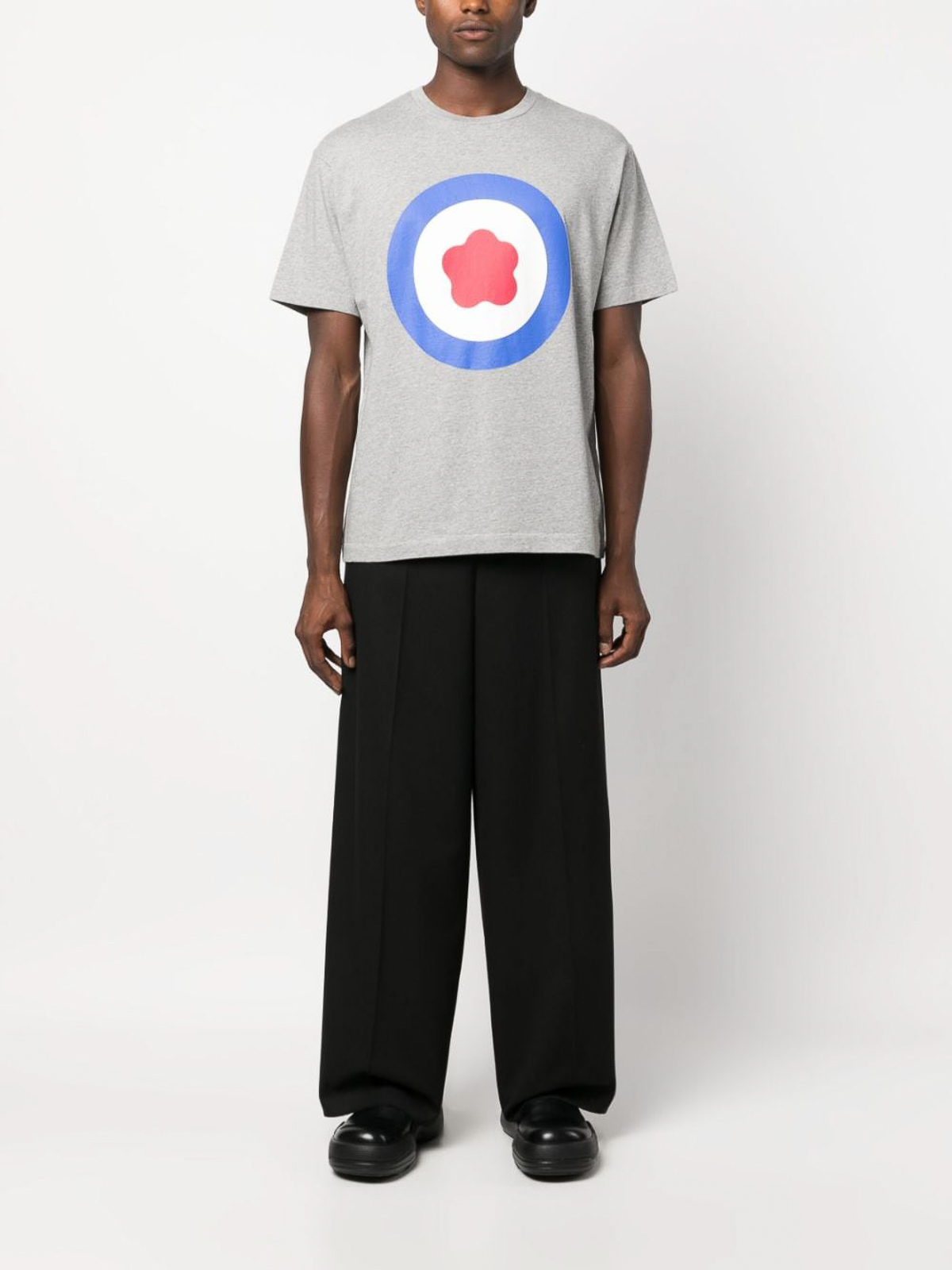 KENZO Target Oversize Cotton T-shirt in Gray for Men