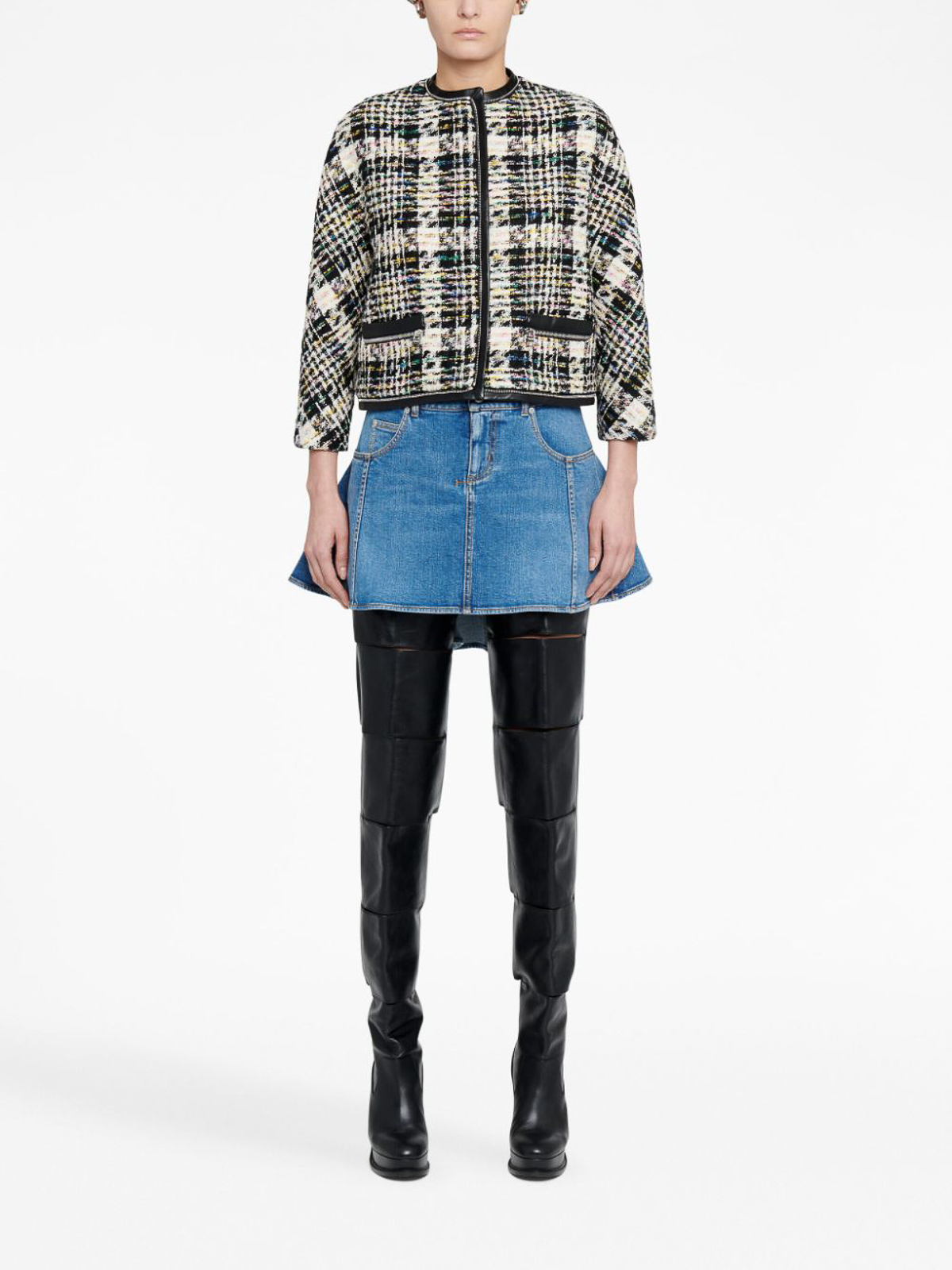 Alexander Mcqueen Checked tweed jacket - Women | 754717QEAEY9101