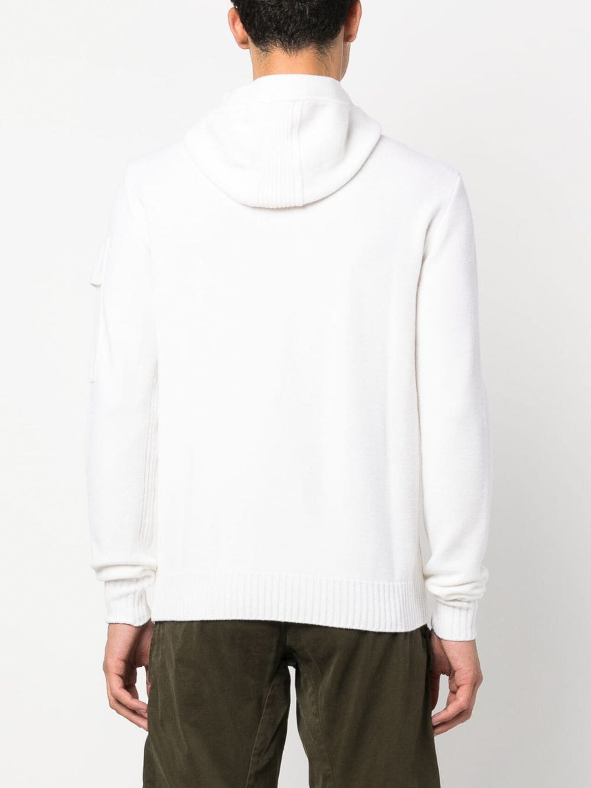 Shop C.p. Company Hoodie In Blanco