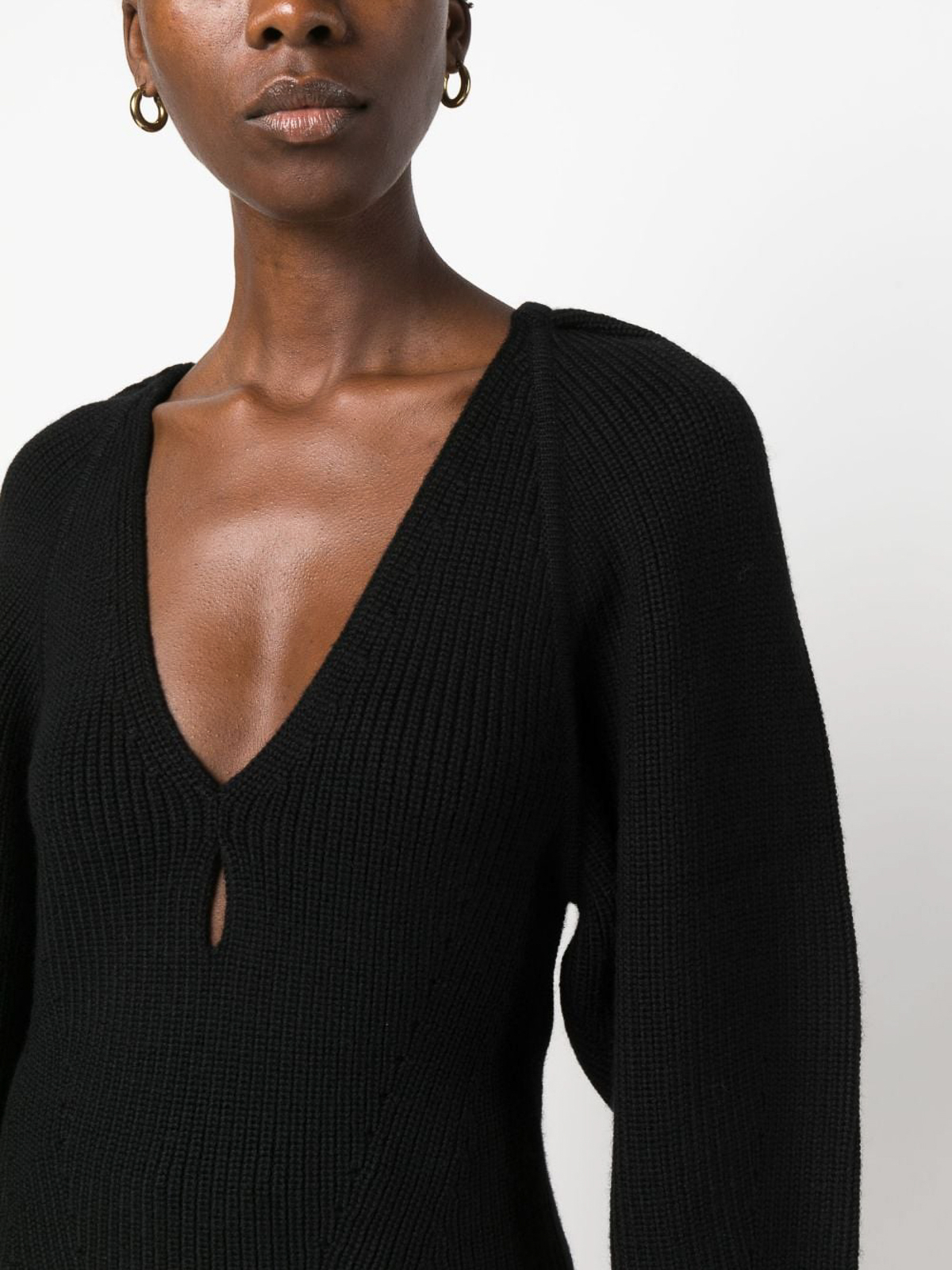 Shop Iro Suéter Con Cuello De Pico - Negro In Black