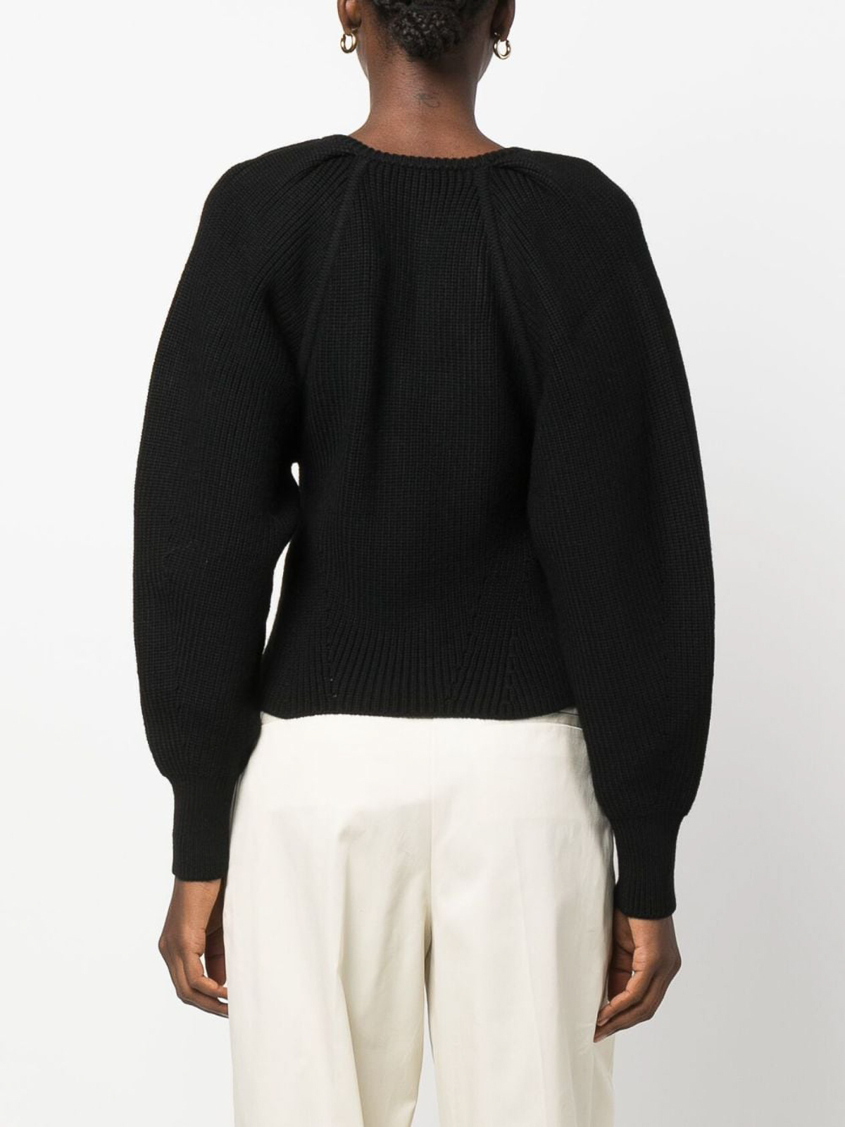 Shop Iro Adsila V-neck Sweater In Black