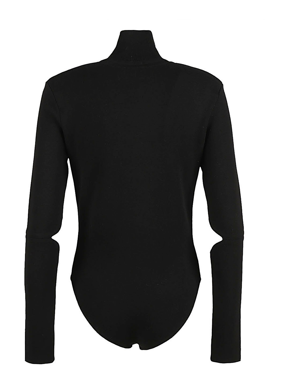 Shop Courrèges Long Sleeve Bodysuit In Negro