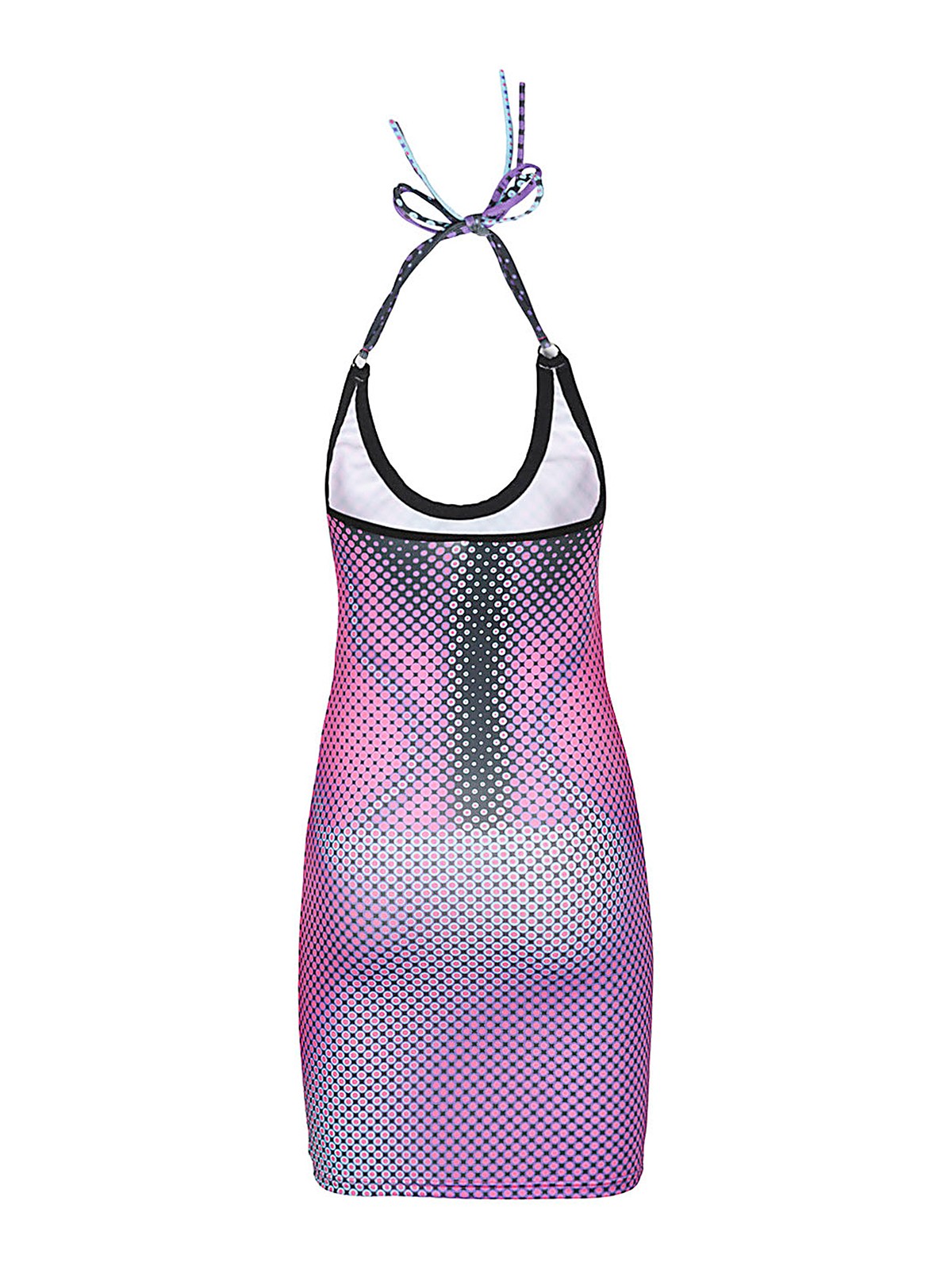 Shop Sinead Gorey Digitally Print Short Dress In Purple