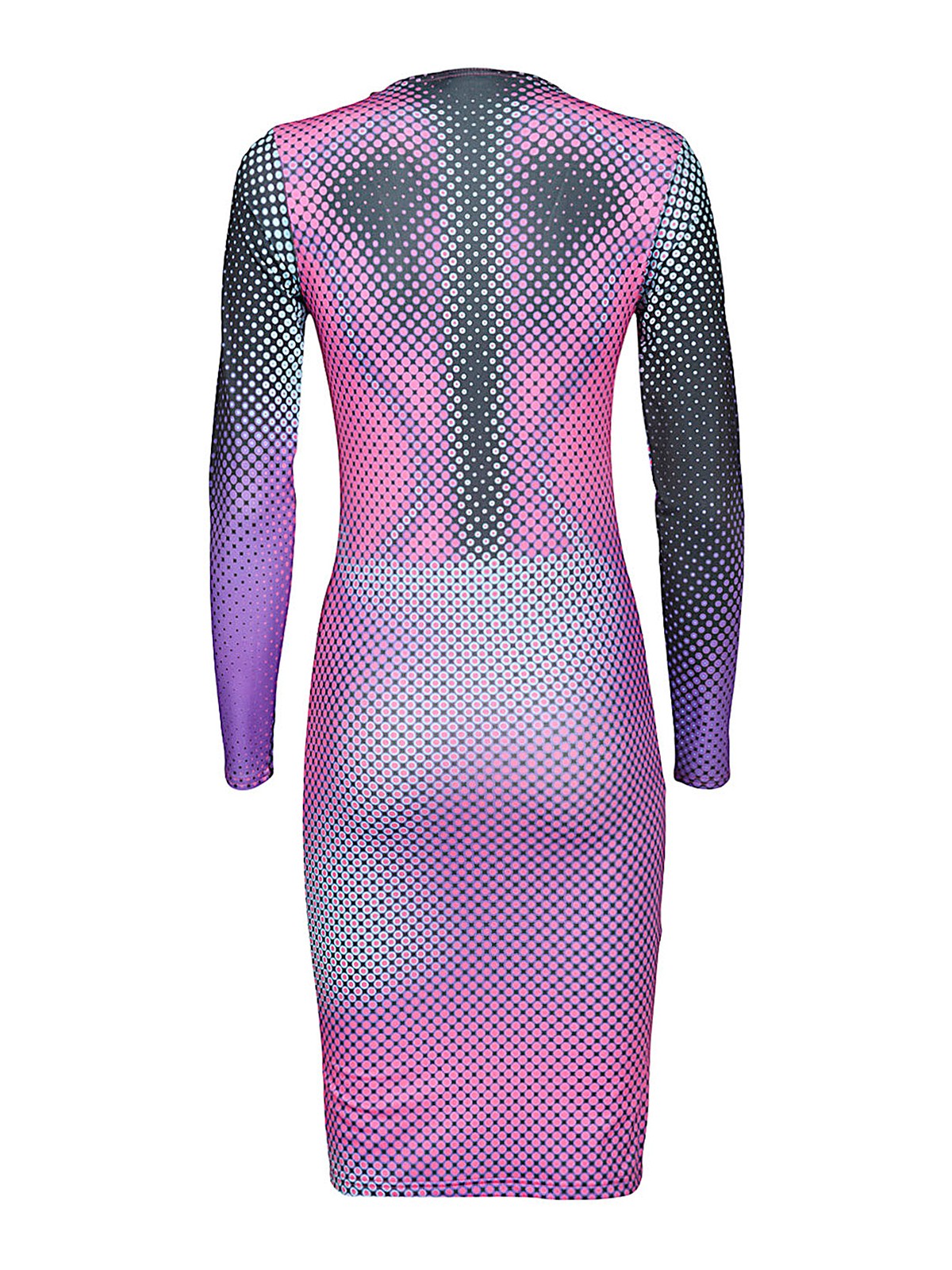 Shop Sinead Gorey Digitally Print Fitted Short Dress In Nude & Neutrals