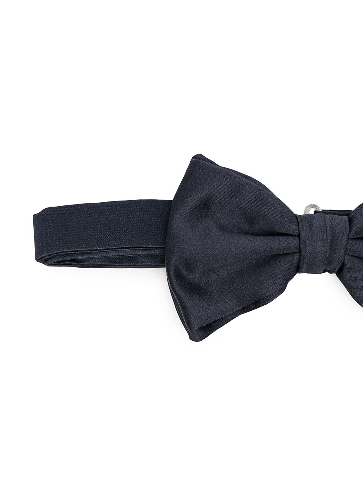 Shop Emporio Armani Silk Bow Tie In Blue