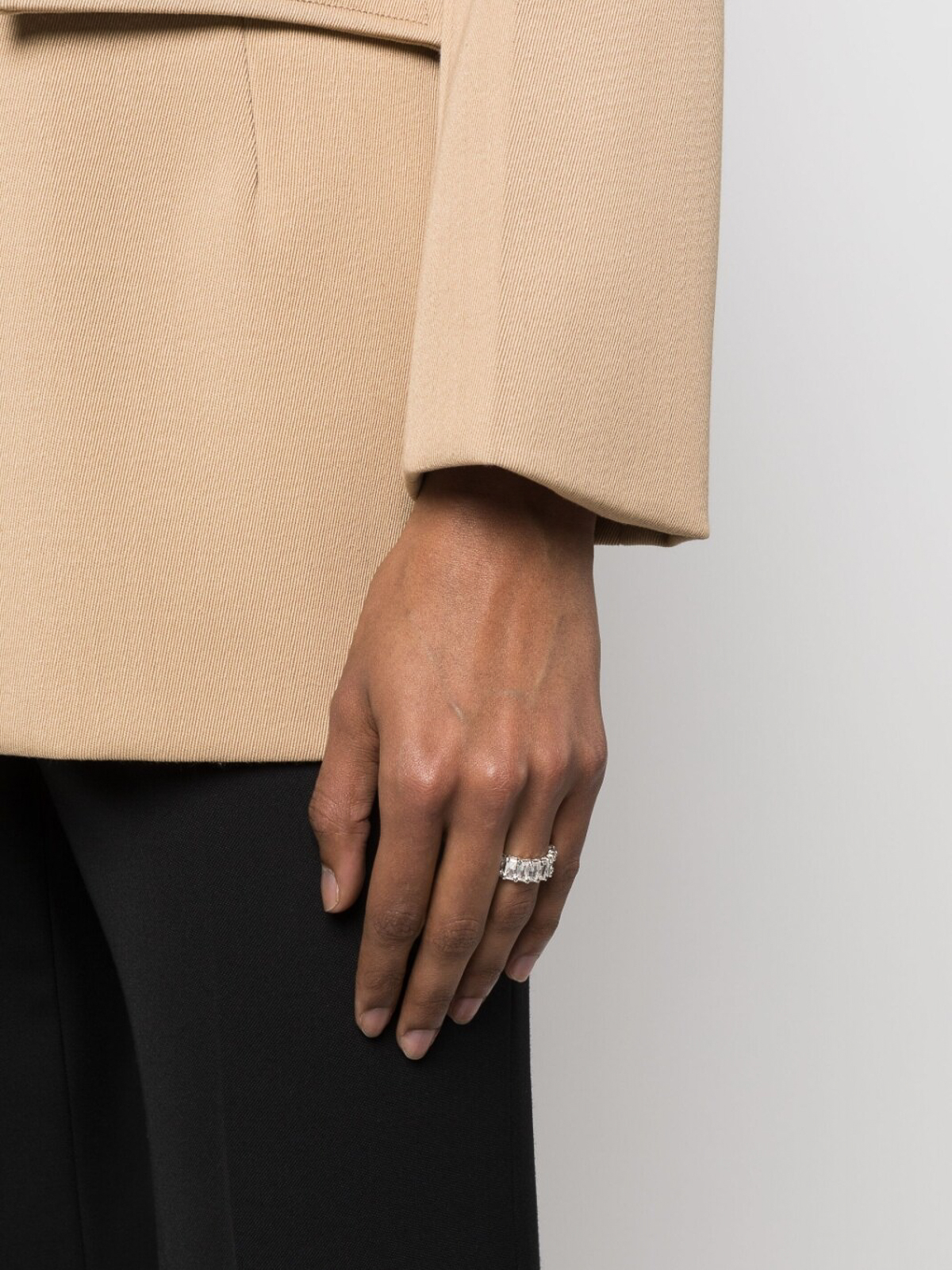 Hatton Labs Baguette eternity ring - White|HLE3221ETERNITY01S