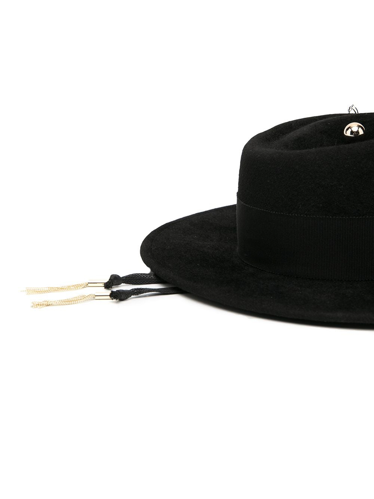 Shop Ruslan Baginskiy Gambler Felt Hat In Negro