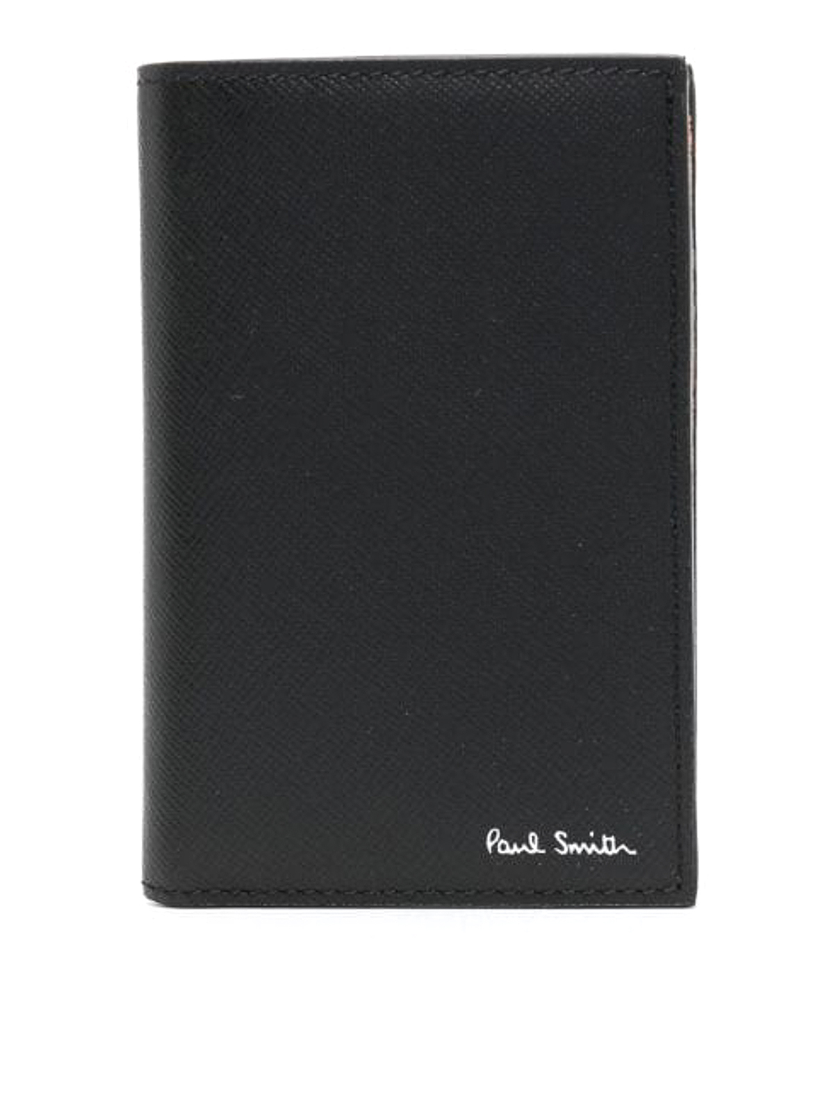 Paul Smith Logo Leather Wallet In Black