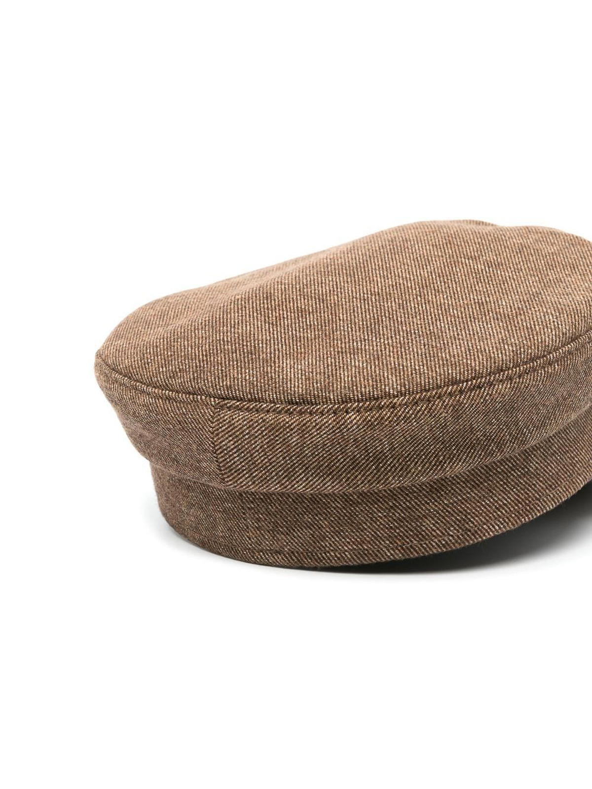 Shop Ruslan Baginskiy Baker Boy Wool Cap In Brown
