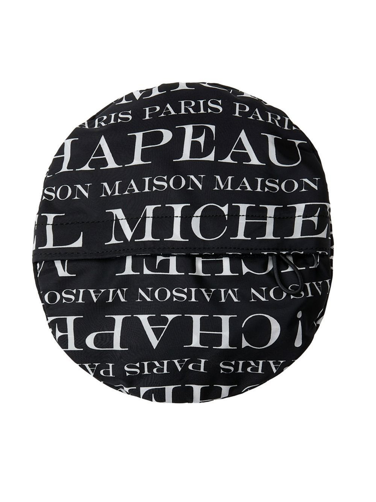 Shop Maison Michel Jason Allover Logo Waterproof  Bucket Hat In Black