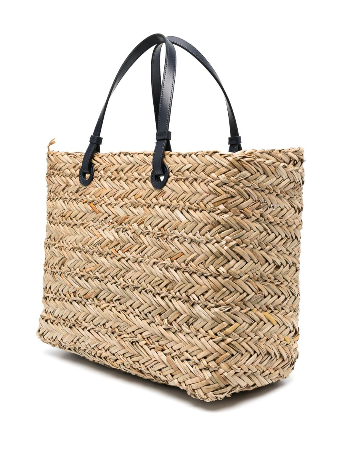 Emporio Armani Straw shopping bag - Blue - Women|Y3D259YVN2E80435