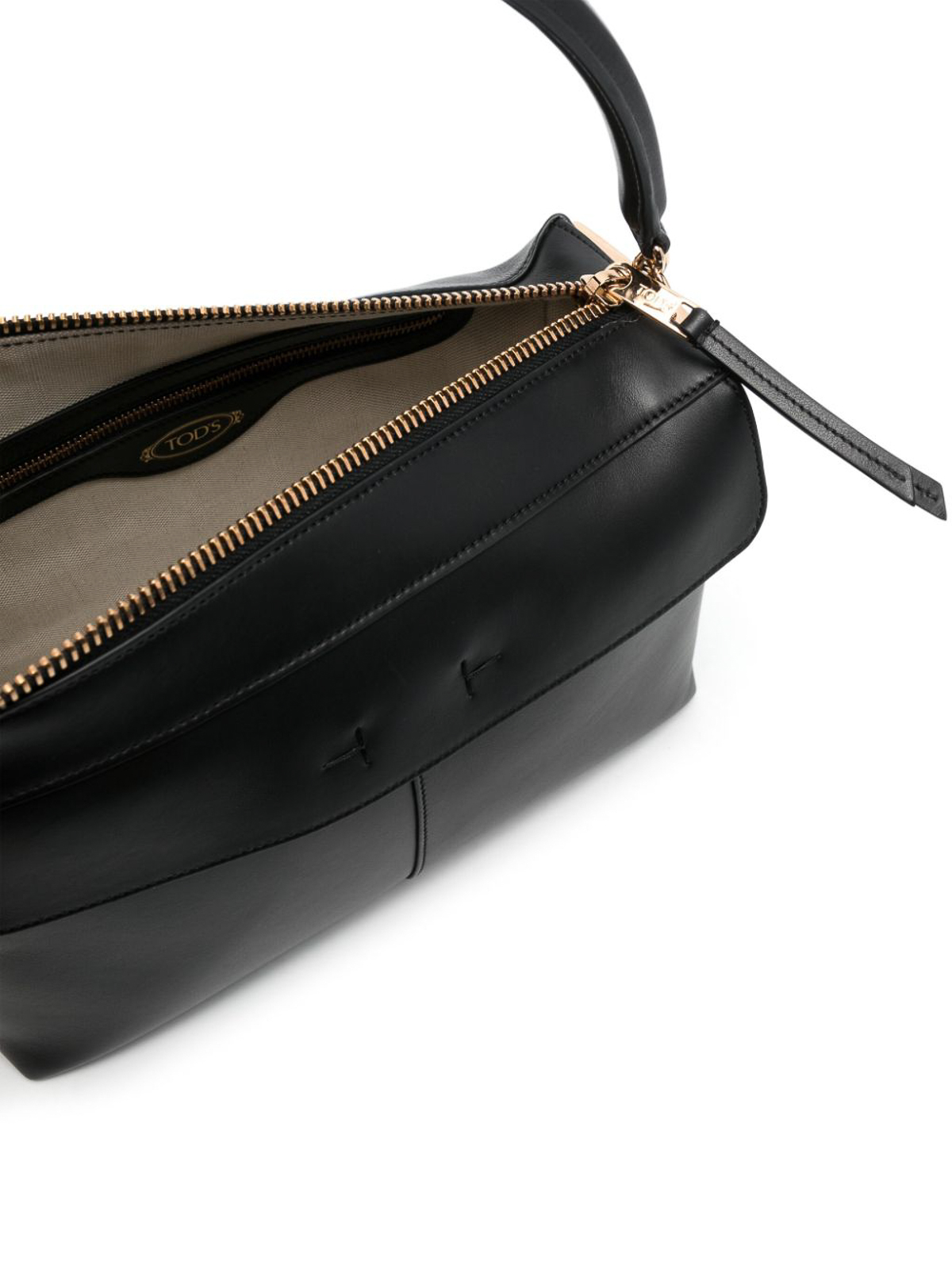 ショルダーバッグ・ポシェット TODS Women Shoulder Bags XBWEBRF0200UBLB999 Black Woman BLACK Shopping Bag in Leather Medium-Small