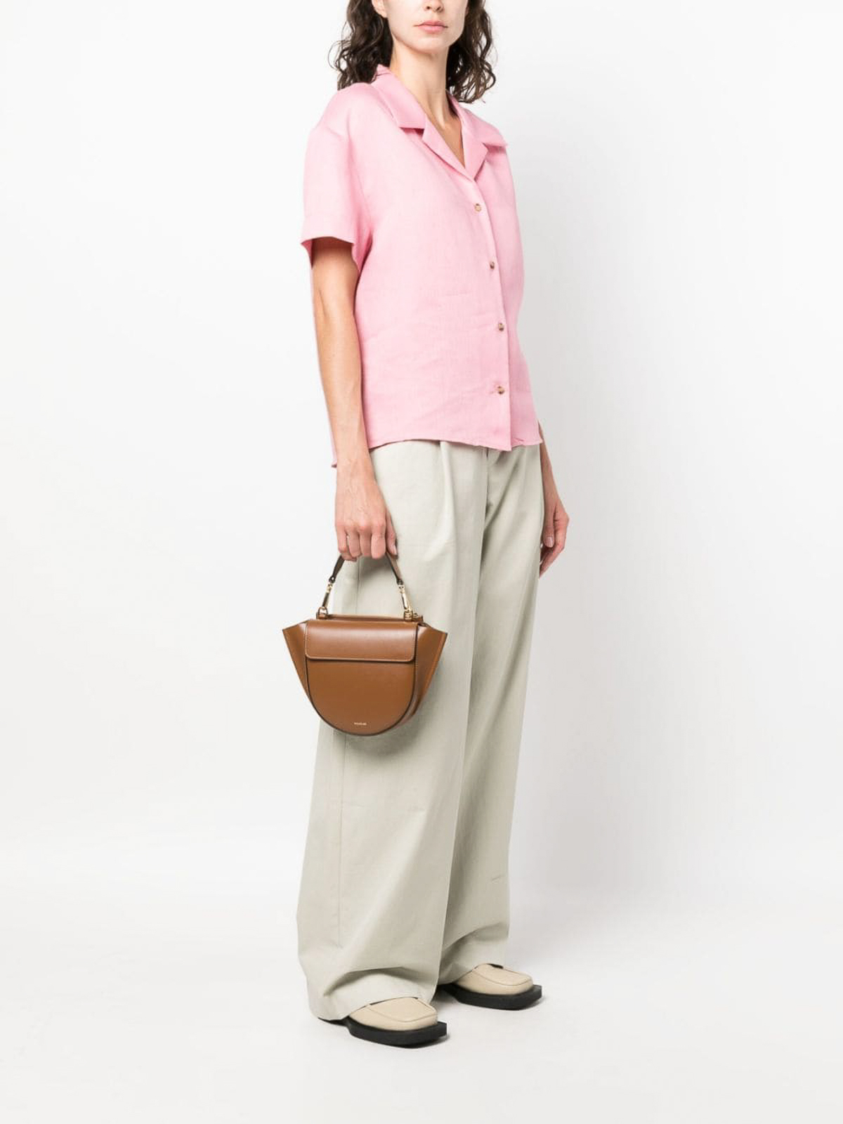 Wandler hortensia mini leather shoulder bag sales