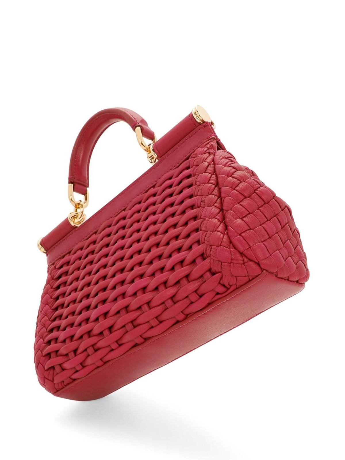 Shop Dolce & Gabbana Sicily Small Leather Handbag In Red