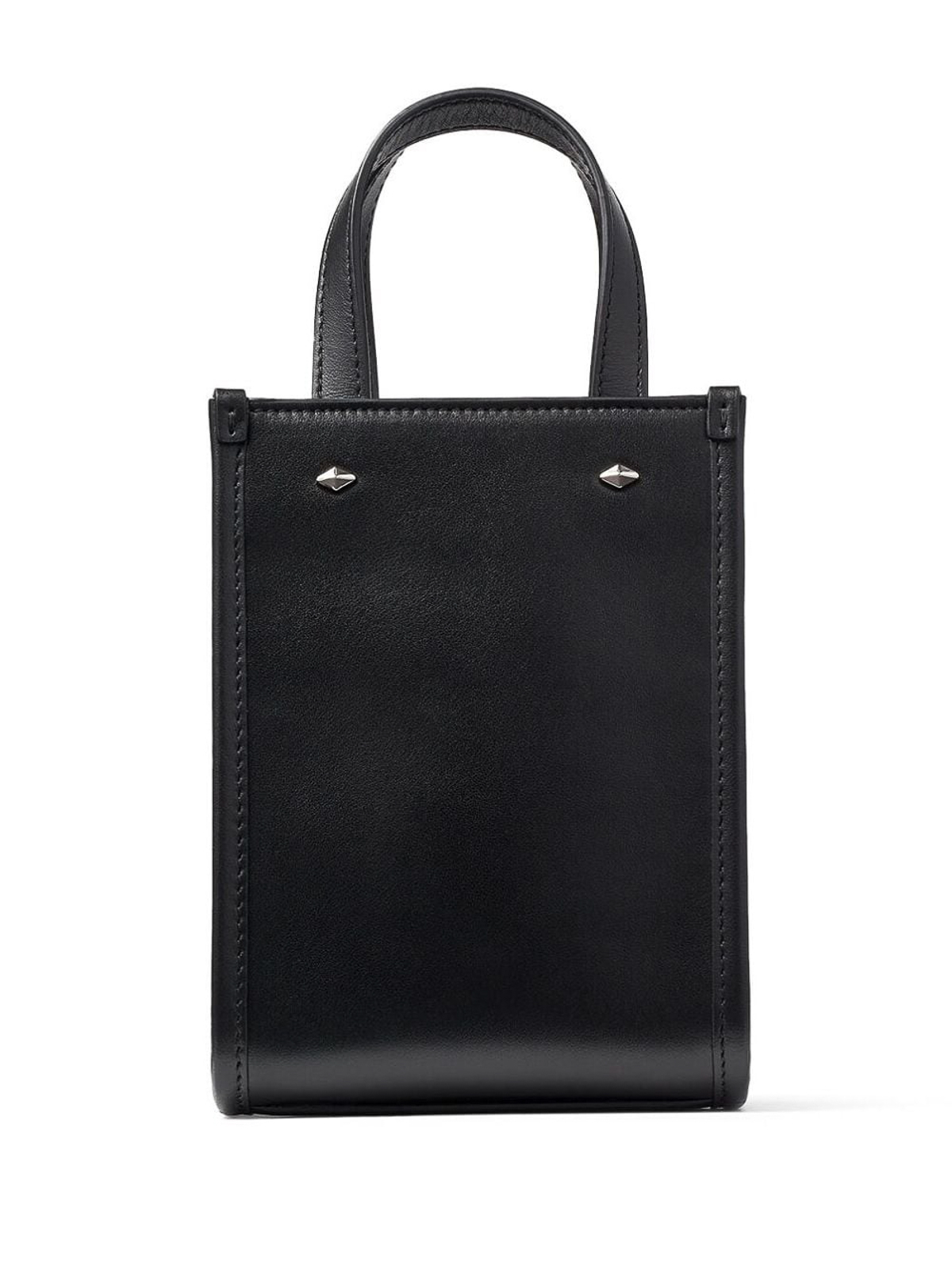 ☆JIMMY CHOO☆ Mini N/S Tote Leather 2wayトート BLACK♪ ☆JIMMY CHOO☆ Mini N/S Tote Leather 2wayトート BLACK