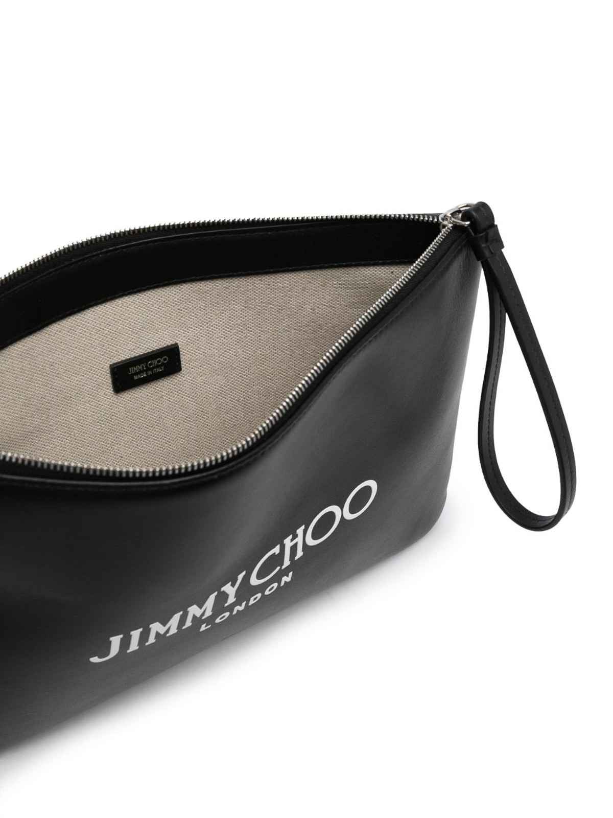 Jimmy Choo クロスボディバッグ - 黒|ZIPPOUCHANRBLACKWHITESILVER