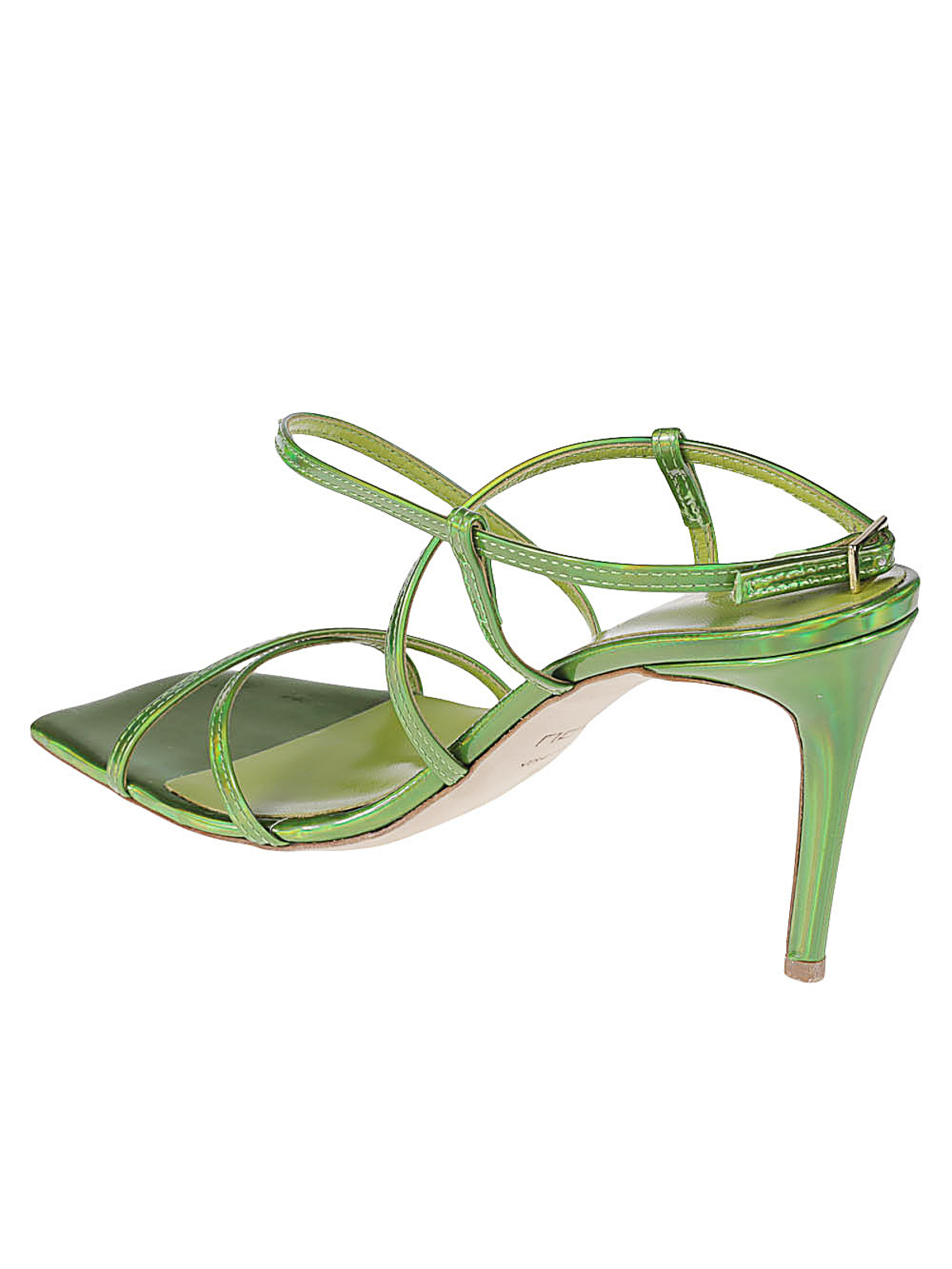 Shop Ncub Heel Sandals In Green
