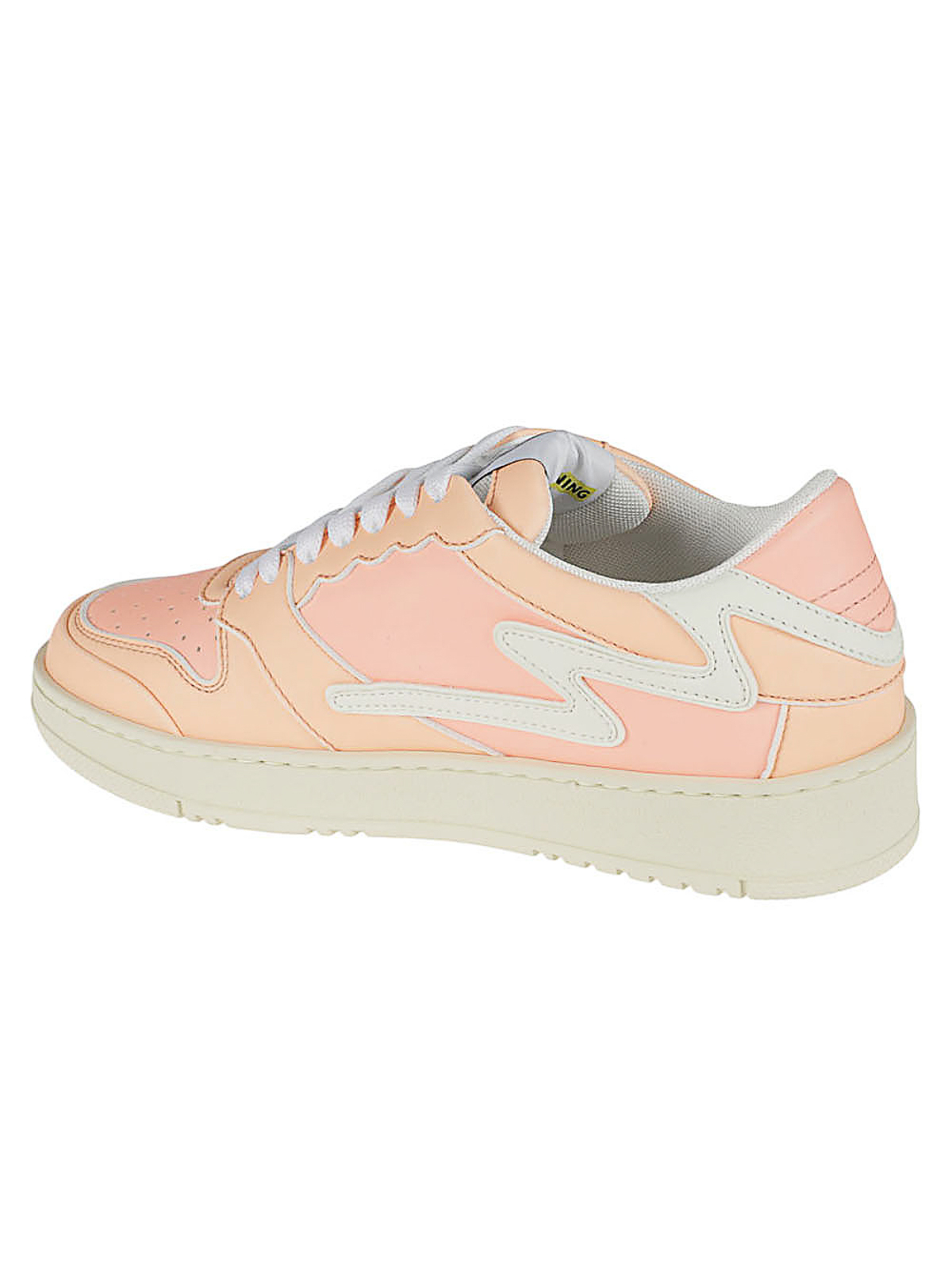 Shop Metalgienchi Icx Low Leather Sneakers In Nude & Neutrals