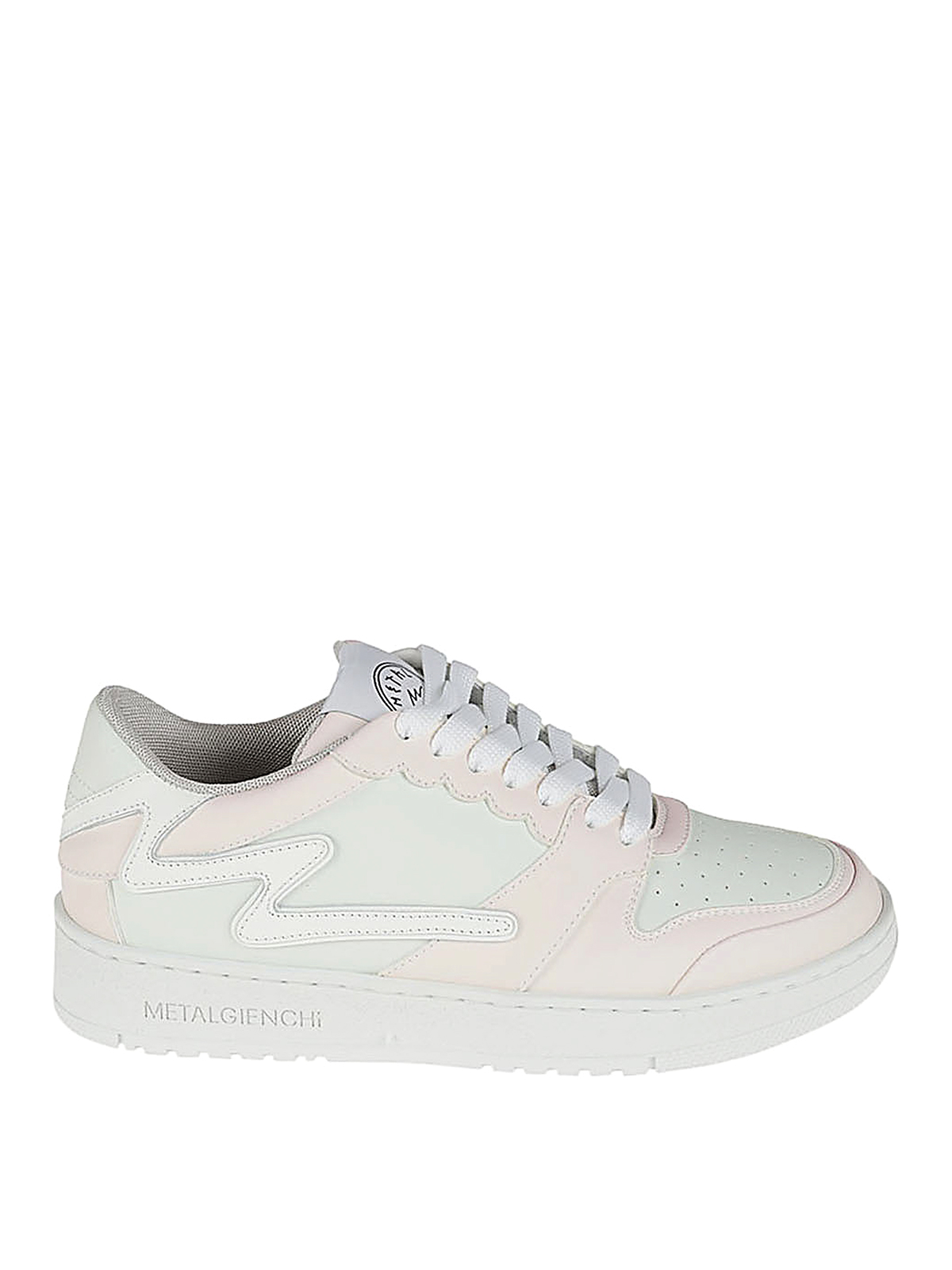 Shop Metalgienchi Icx Low Leather Sneakers In Multicolour