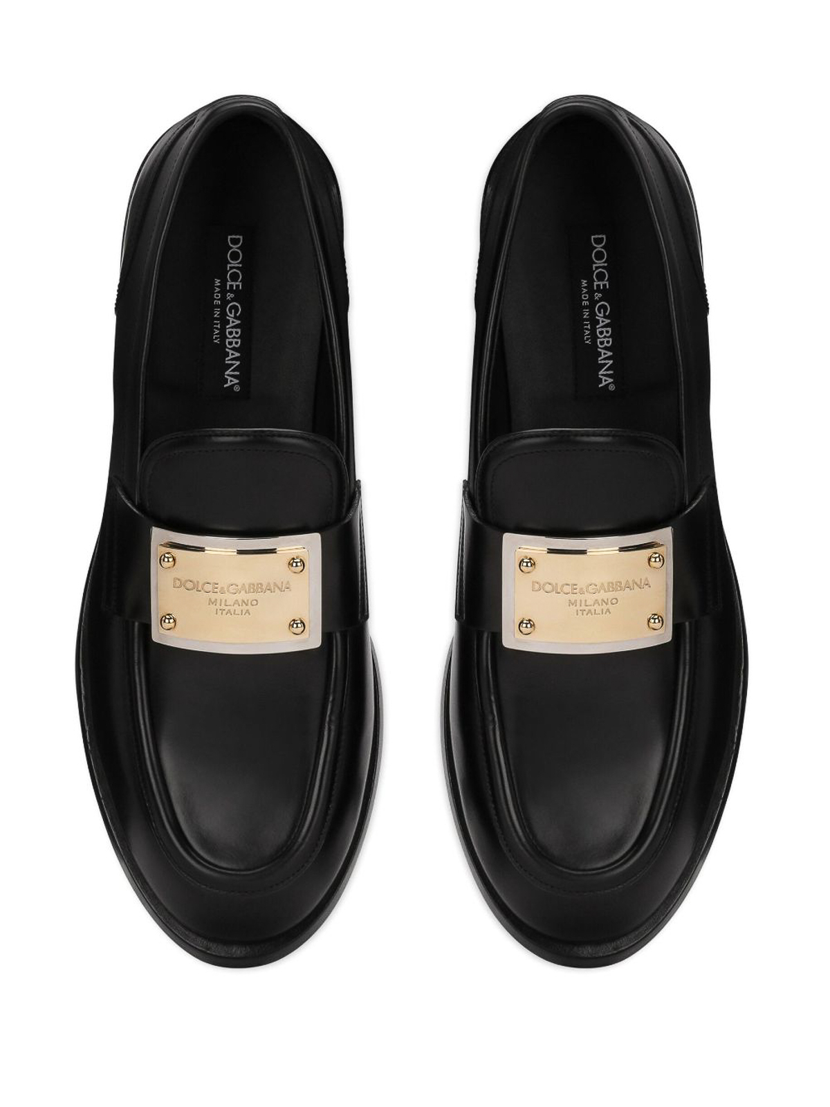 Dolce & Gabbana Leather loafers - Black - Men|A30203AB64080999