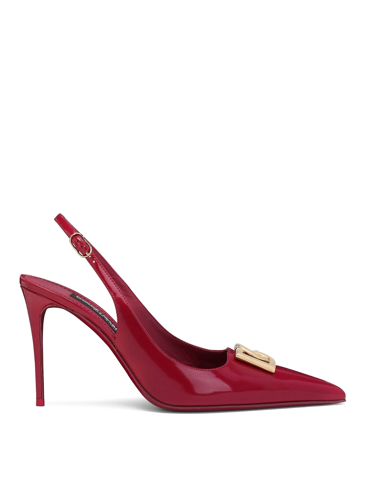 Shop Dolce & Gabbana Slingback In Pelle - Rojo