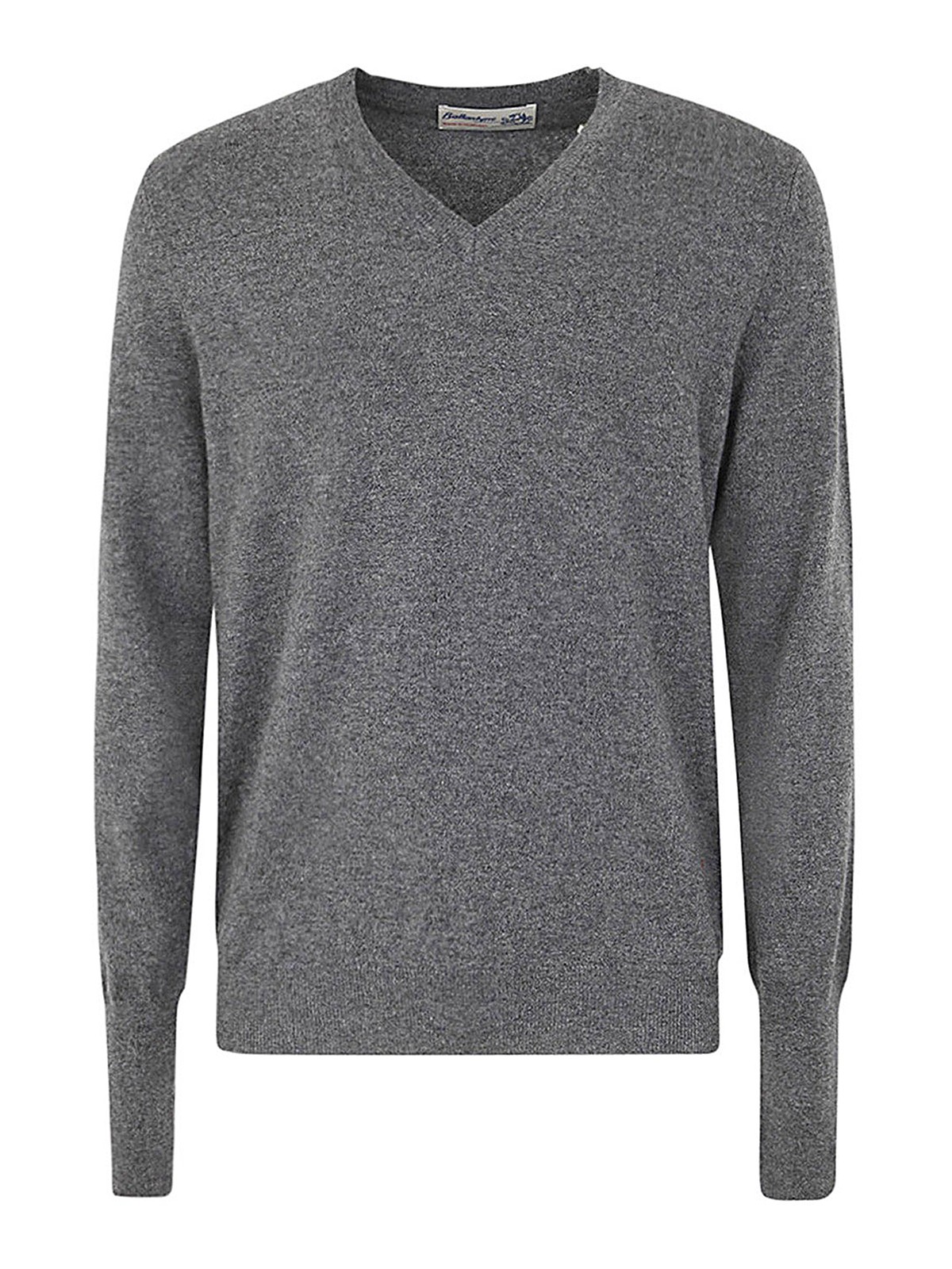 Ballantyne V Neck Pullover Clothing In Grey