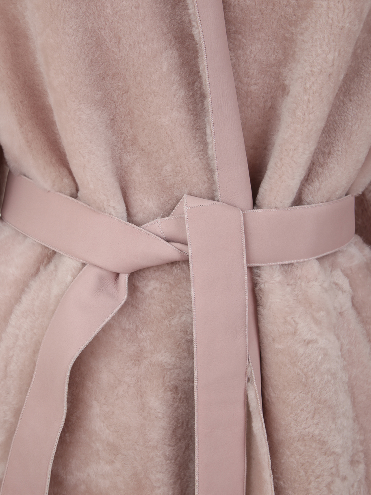 Shop Blancha Shearling Coat In Pink