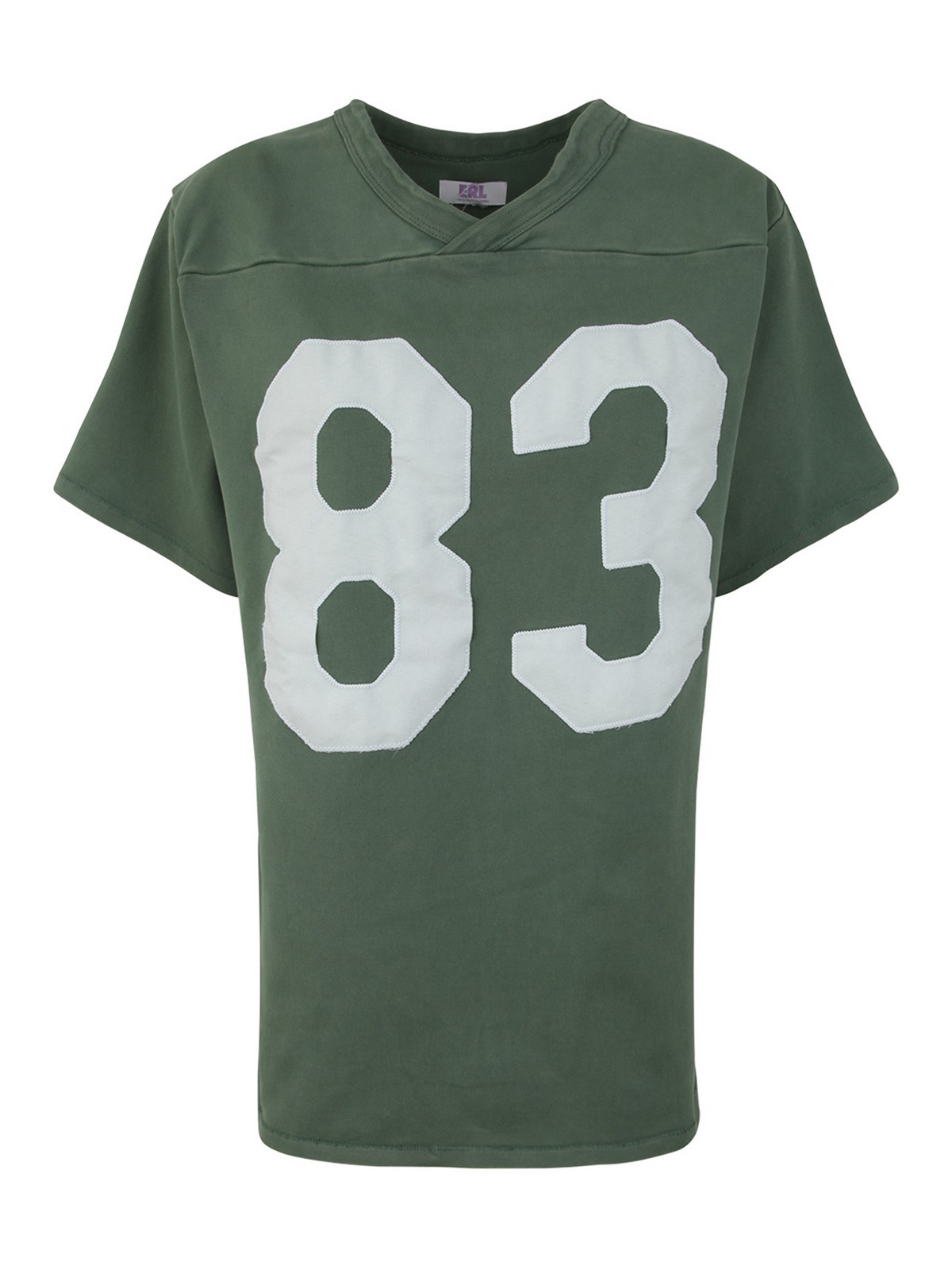 Shop Erl Unisex Football Shirt Knit In Green