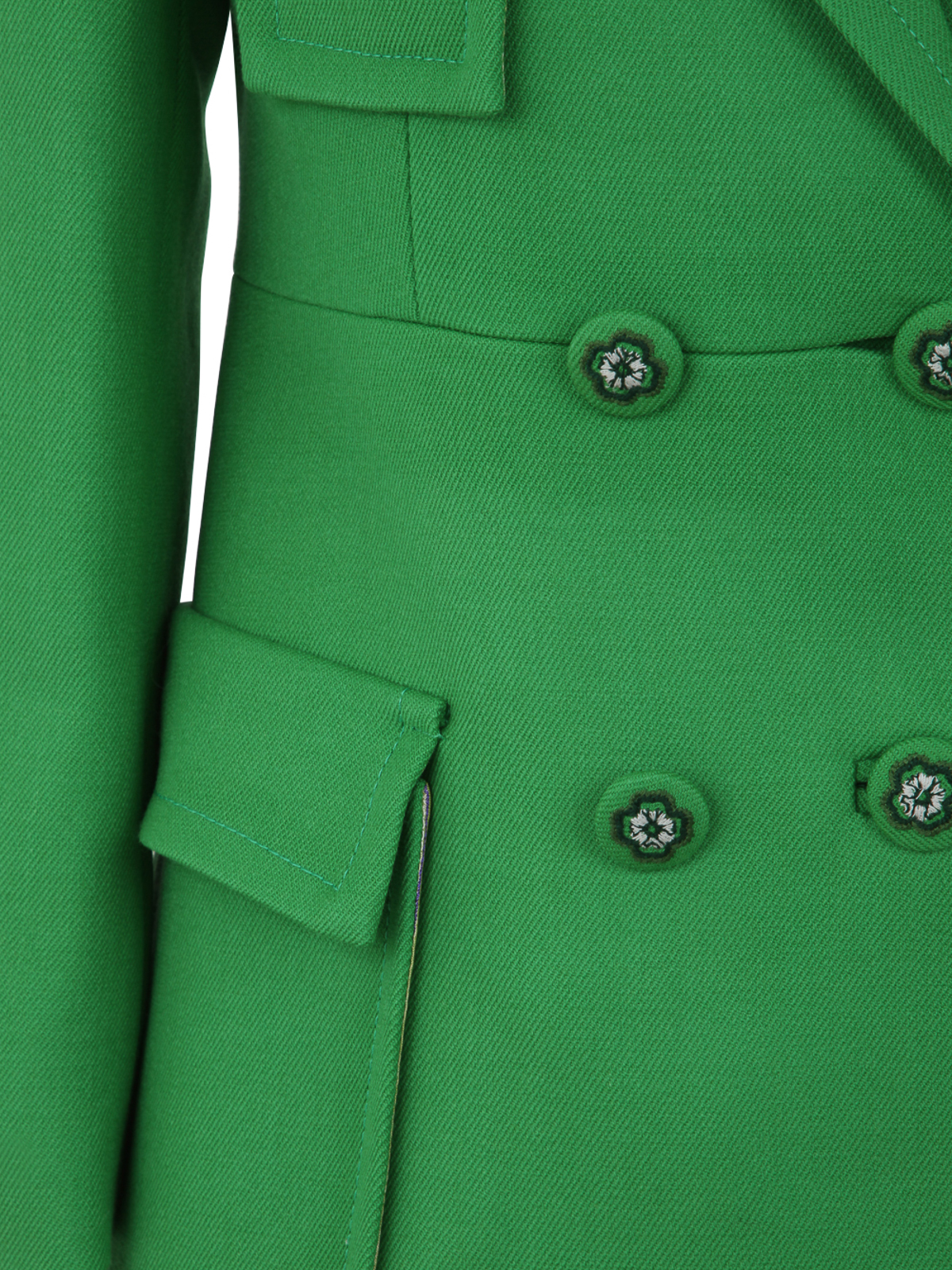 Shop Etro Abrigo Corto - Verde In Green