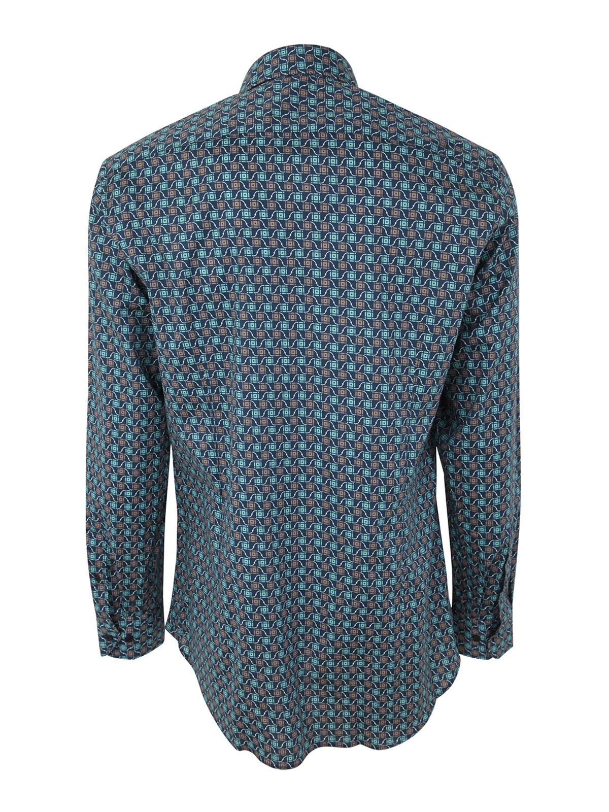 Shop Etro Roma Shirt With Logo In Blue