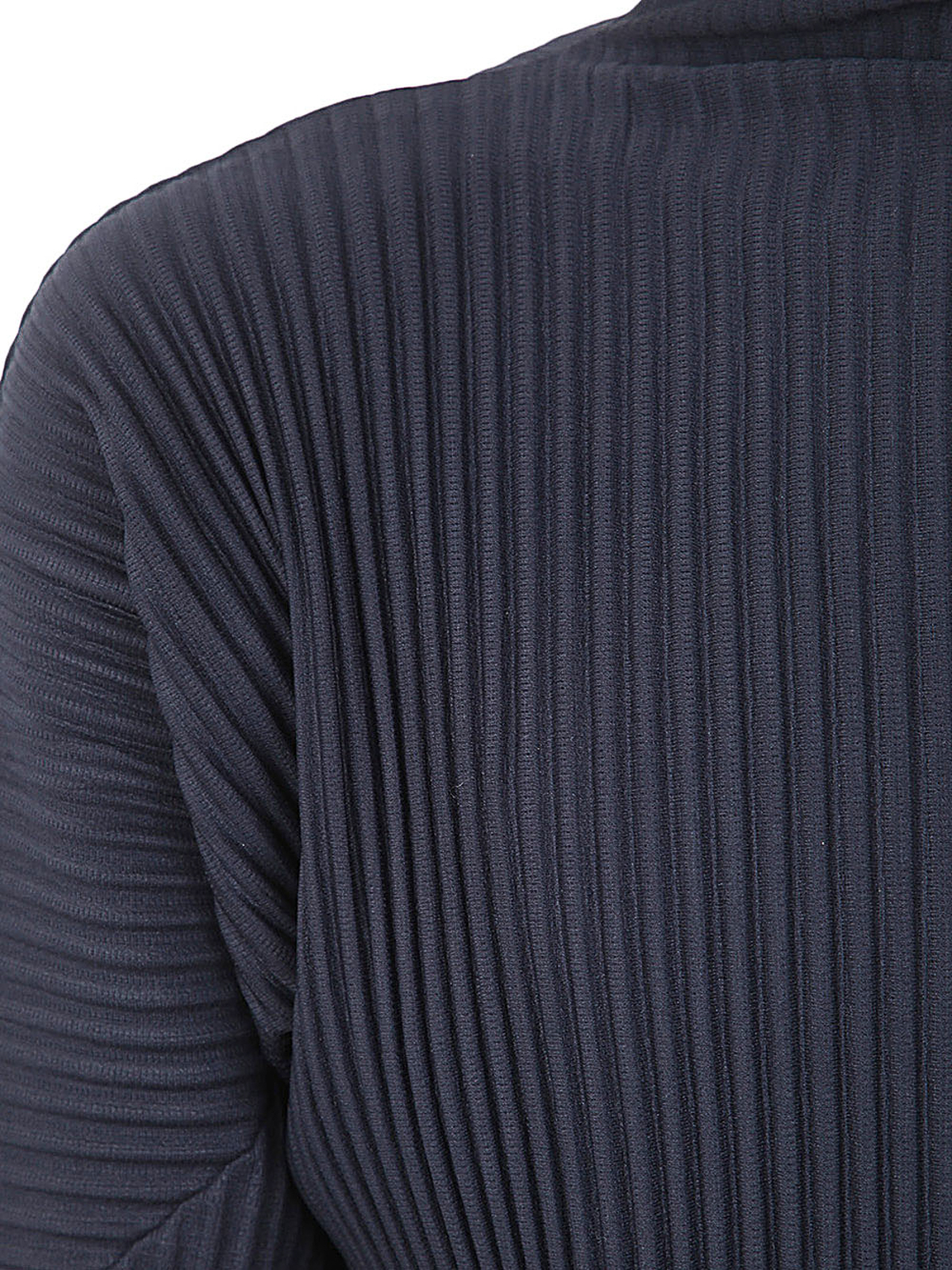 Shop Issey Miyake Basics Turtle Neck Sweater In Blue