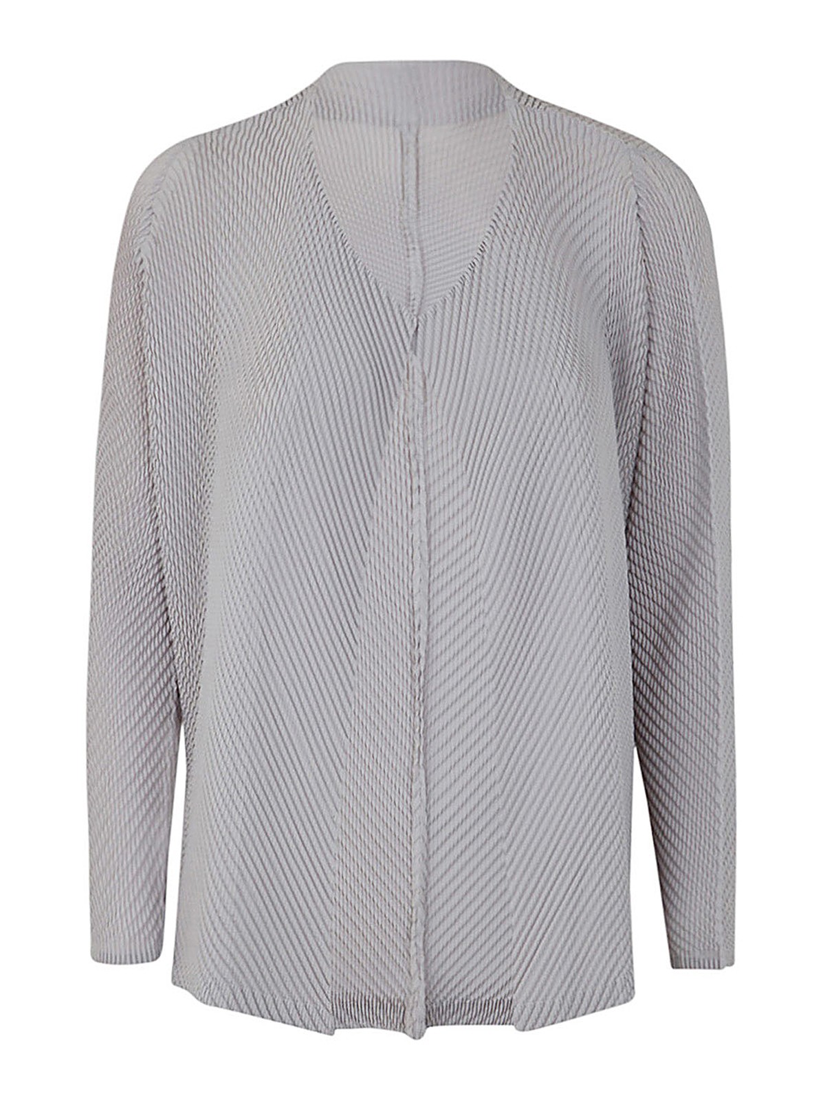 Homme Plissé Issey Miyake カーディガン - グレー|IM38FO19811