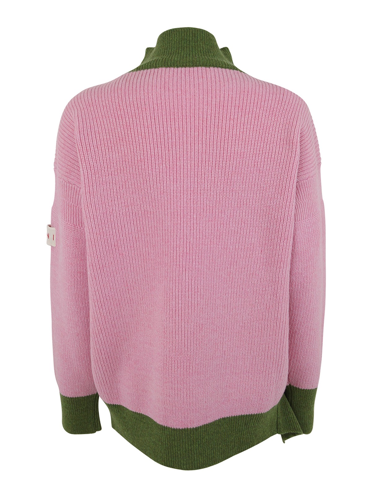 Shop Marni Crew Neck Long Sleeves Loose Fit Sweater In Pink