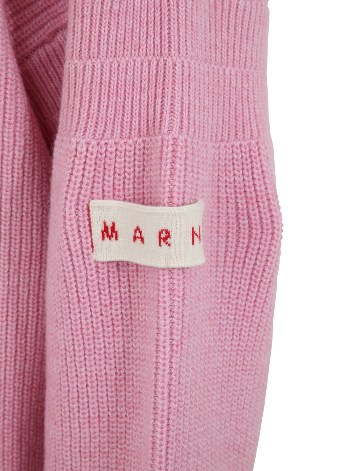 Shop Marni Crew Neck Long Sleeves Loose Fit Sweater In Pink