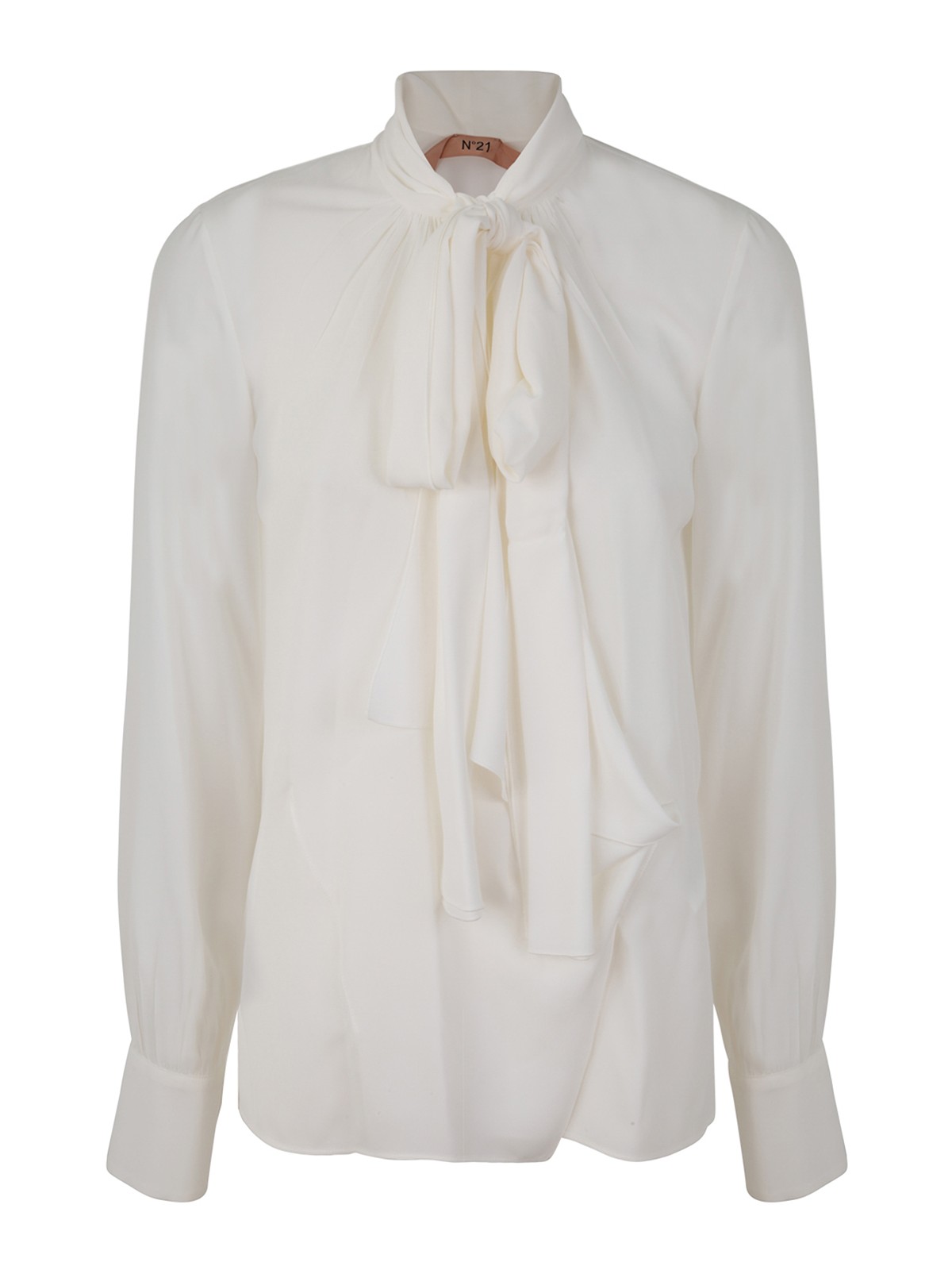 Shop N°21 Shirt With Scarf In White