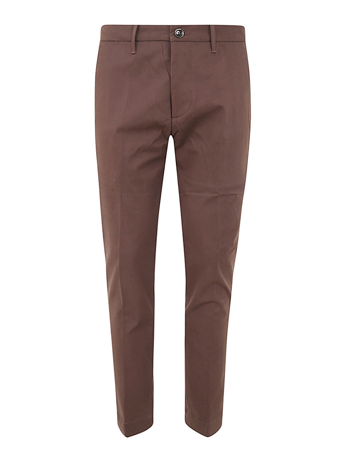 Trousers in stretch-cotton gabardine | GIORGIO ARMANI Man